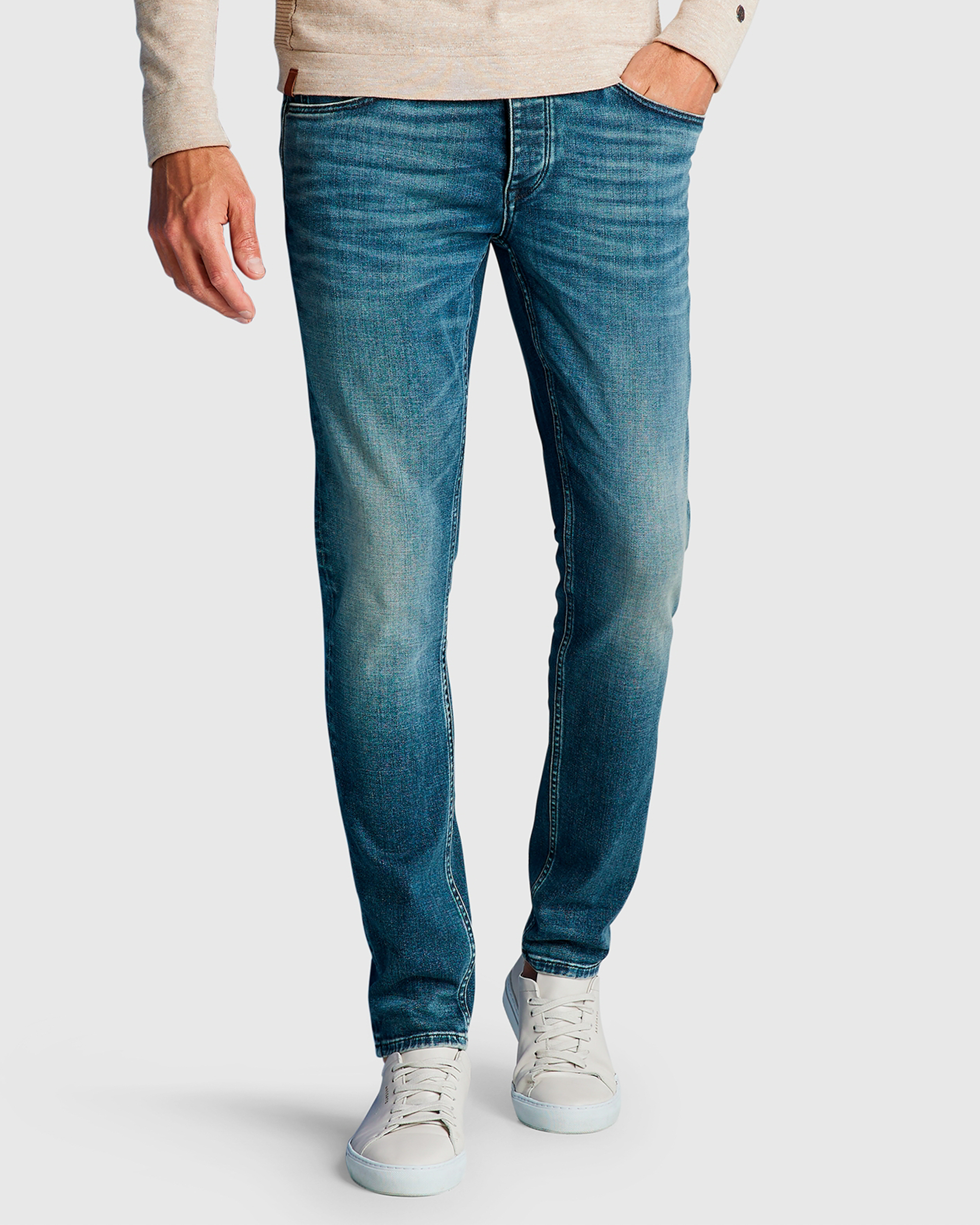 Cast iron Riser Slim Fit Heren Jeans