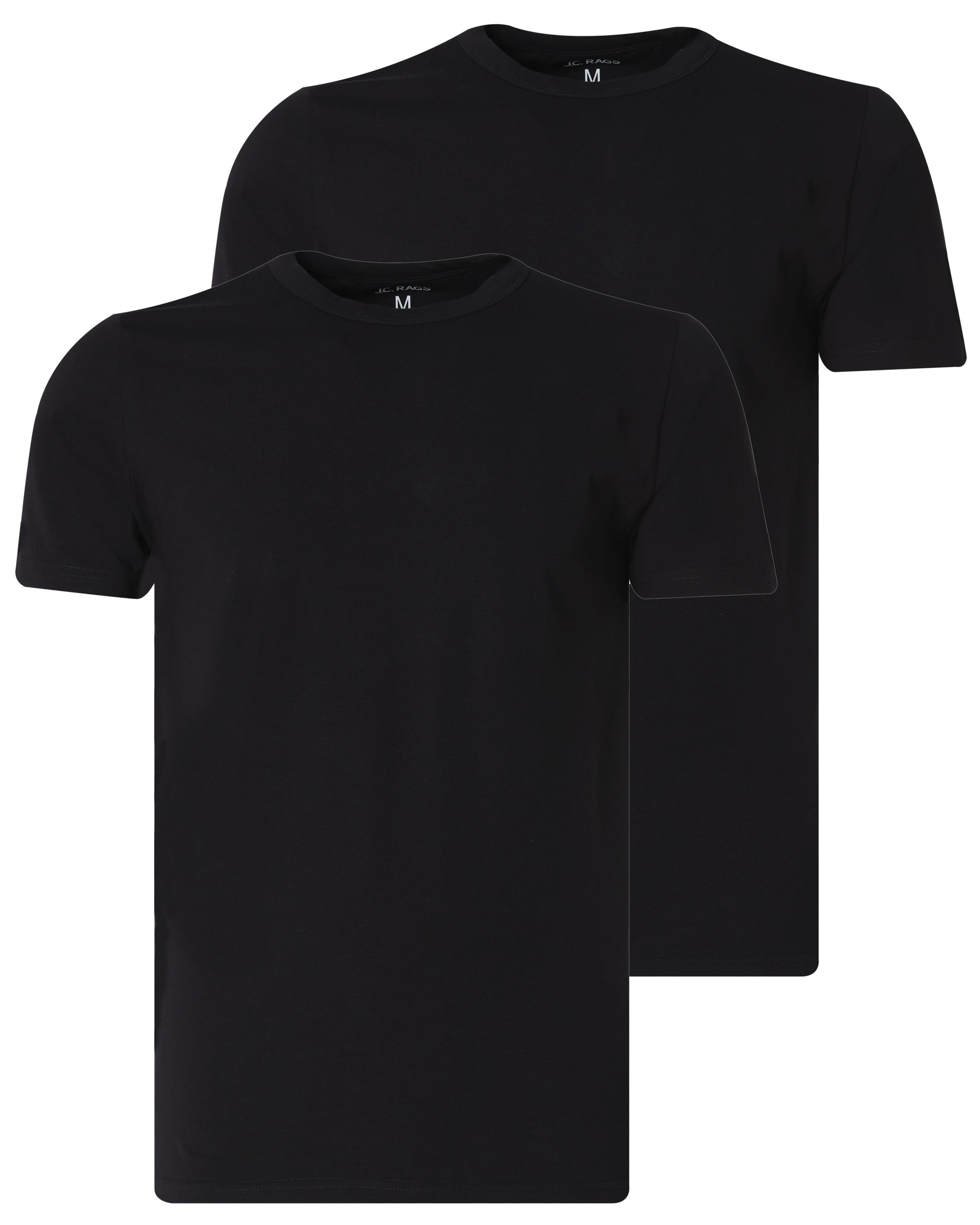 J.c. rags Basic Heren T-shirt KM 2-pack