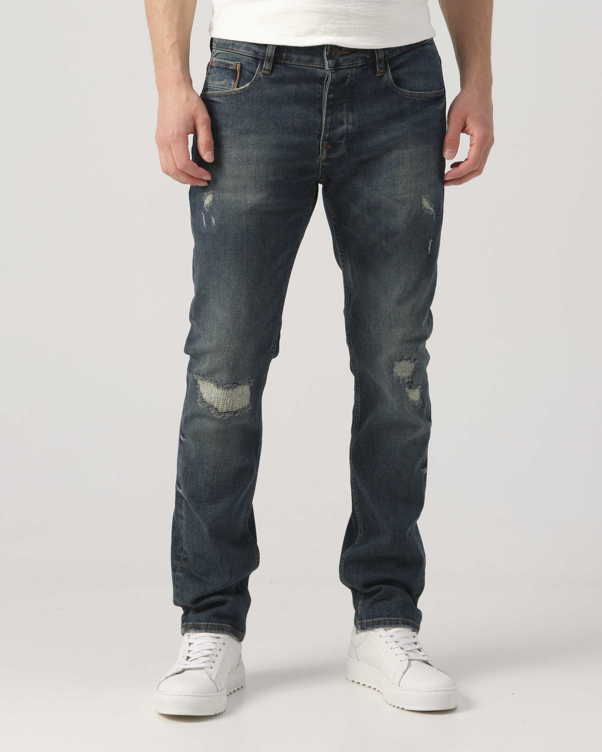 Genti J.C. Rags Joah Heavy washed scraped Heren Jeans