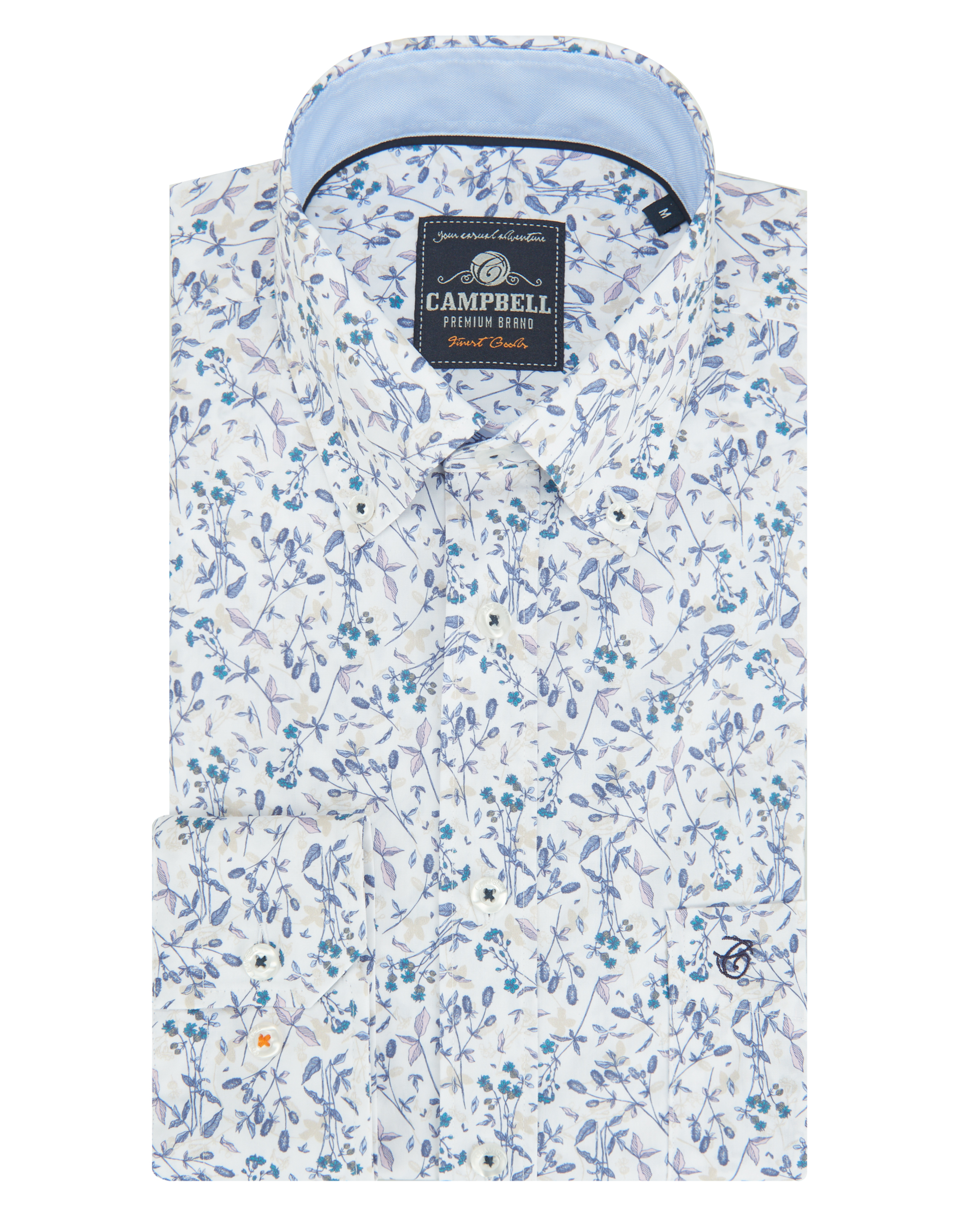 Campbell Classic Casual Heren Overhemd KM