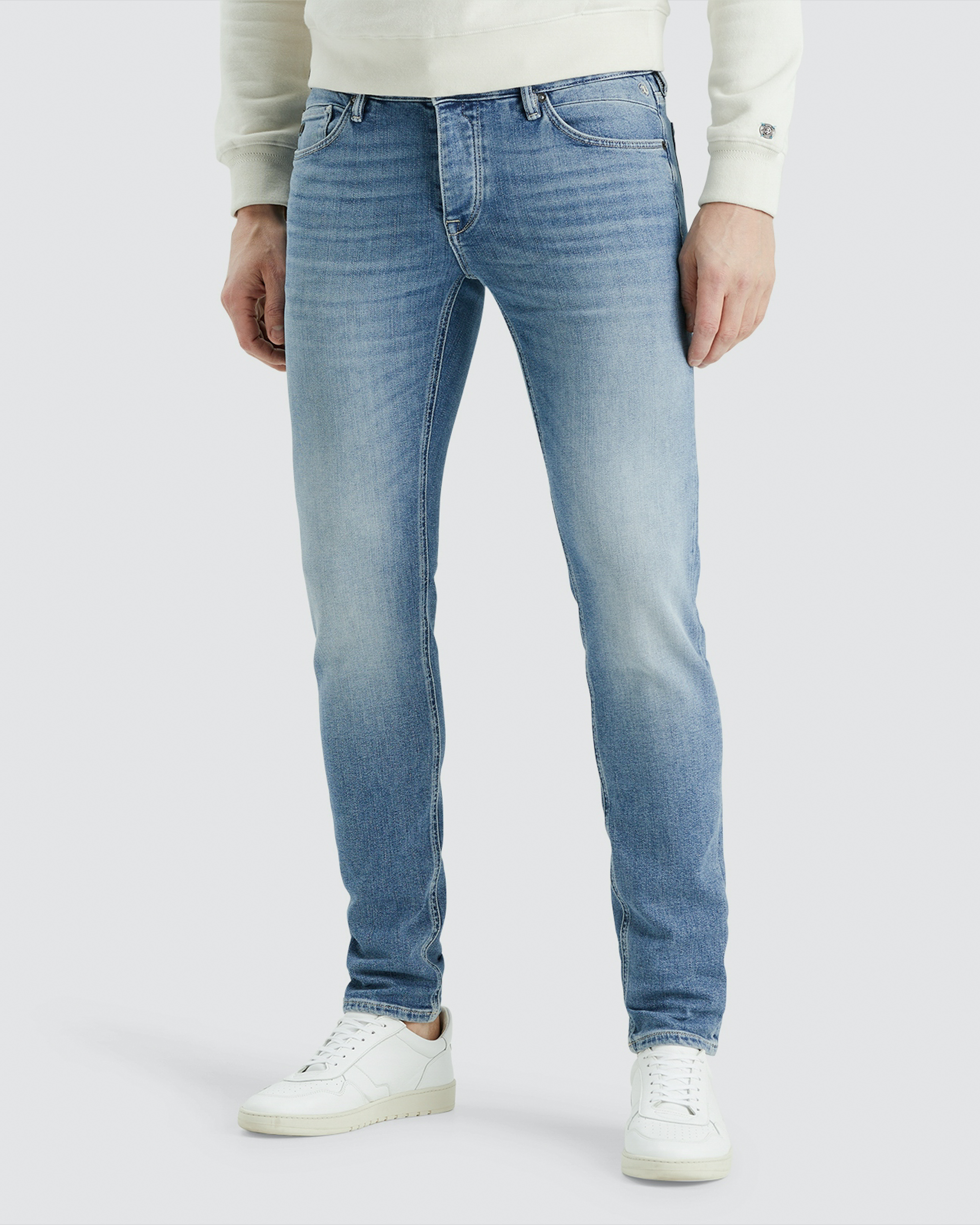 Cast Iron slim fit jeans Riser faded blue wash