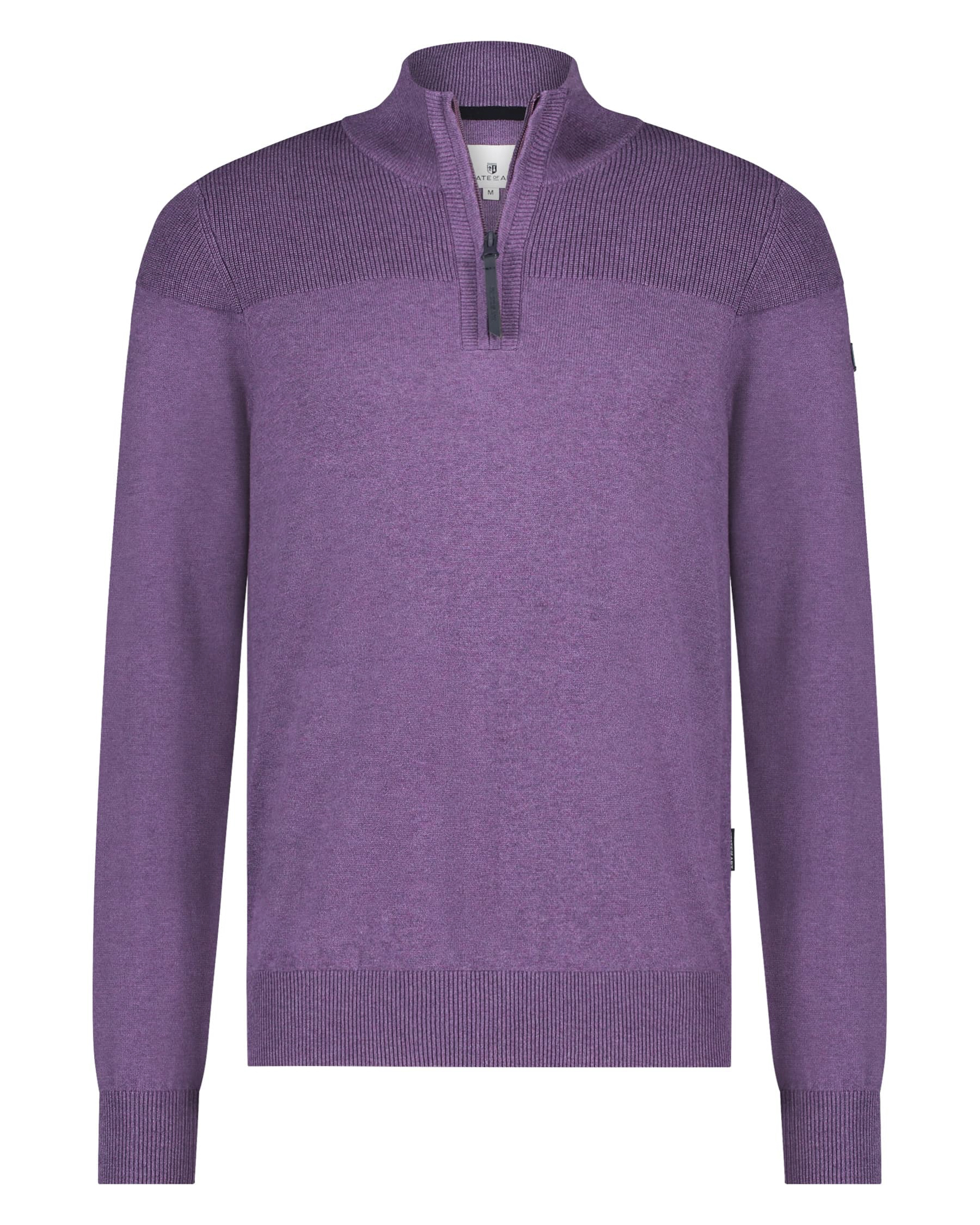 State of Art Sportzip Pullover Purple Heren