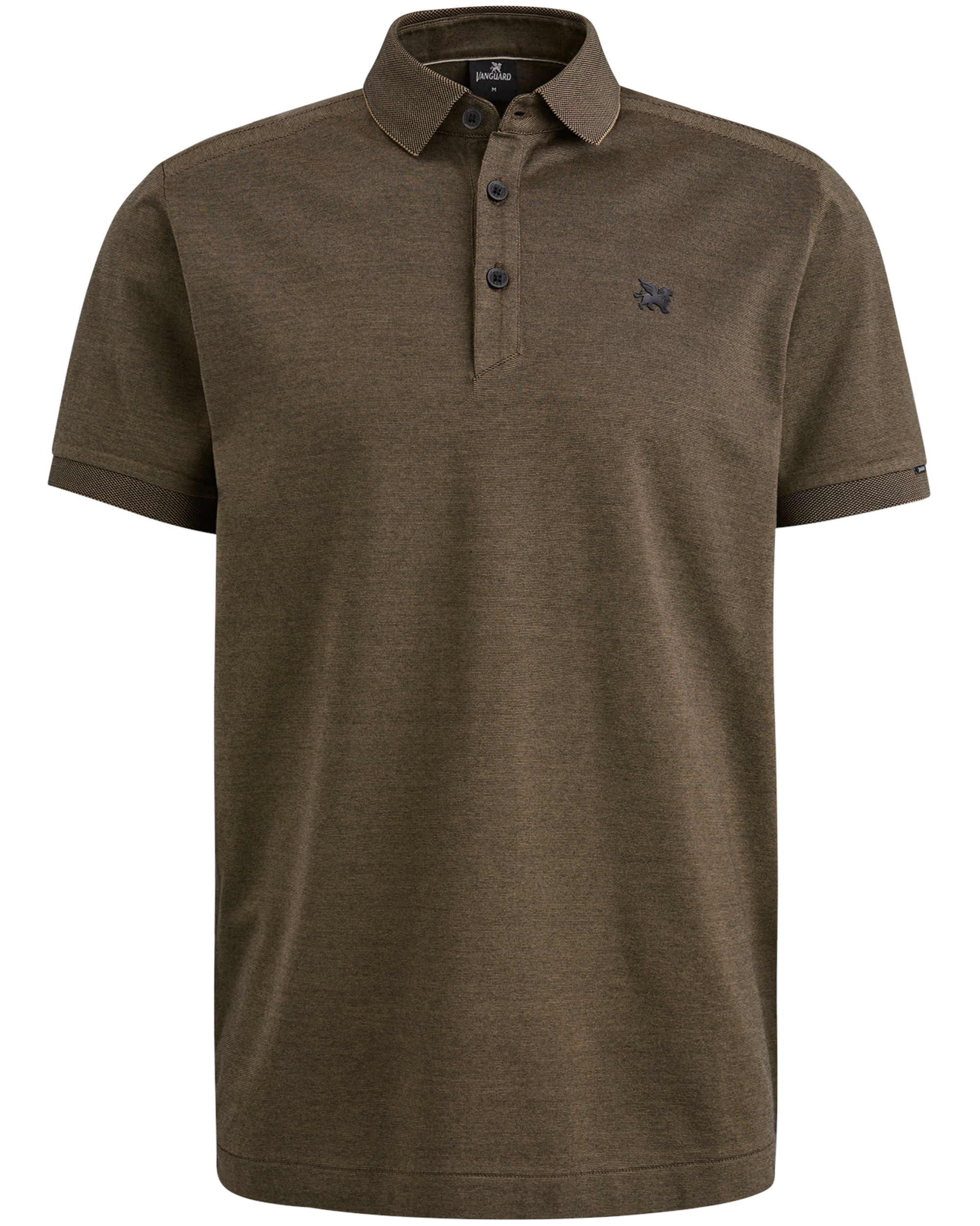 VANGUARD Heren Polo's & T-shirts Short Sleeve Polo Mercerized Jacquard Jersey Groen
