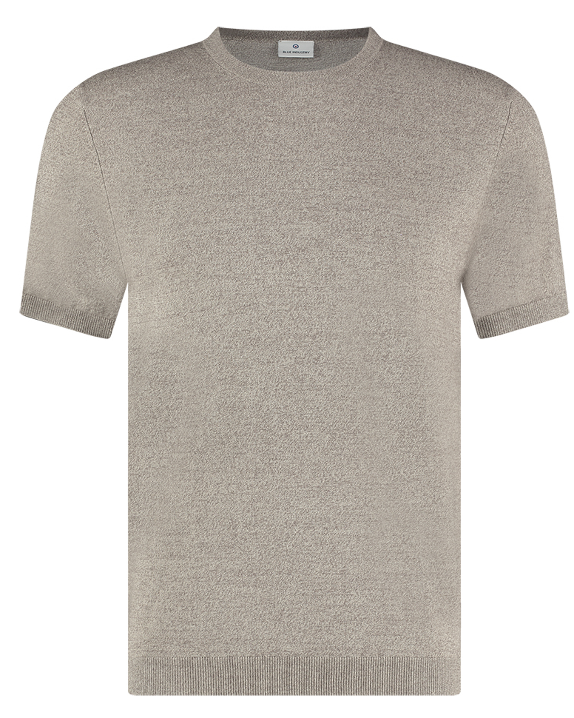 Blue Industry Knitted T-Shirt Melange Taupe