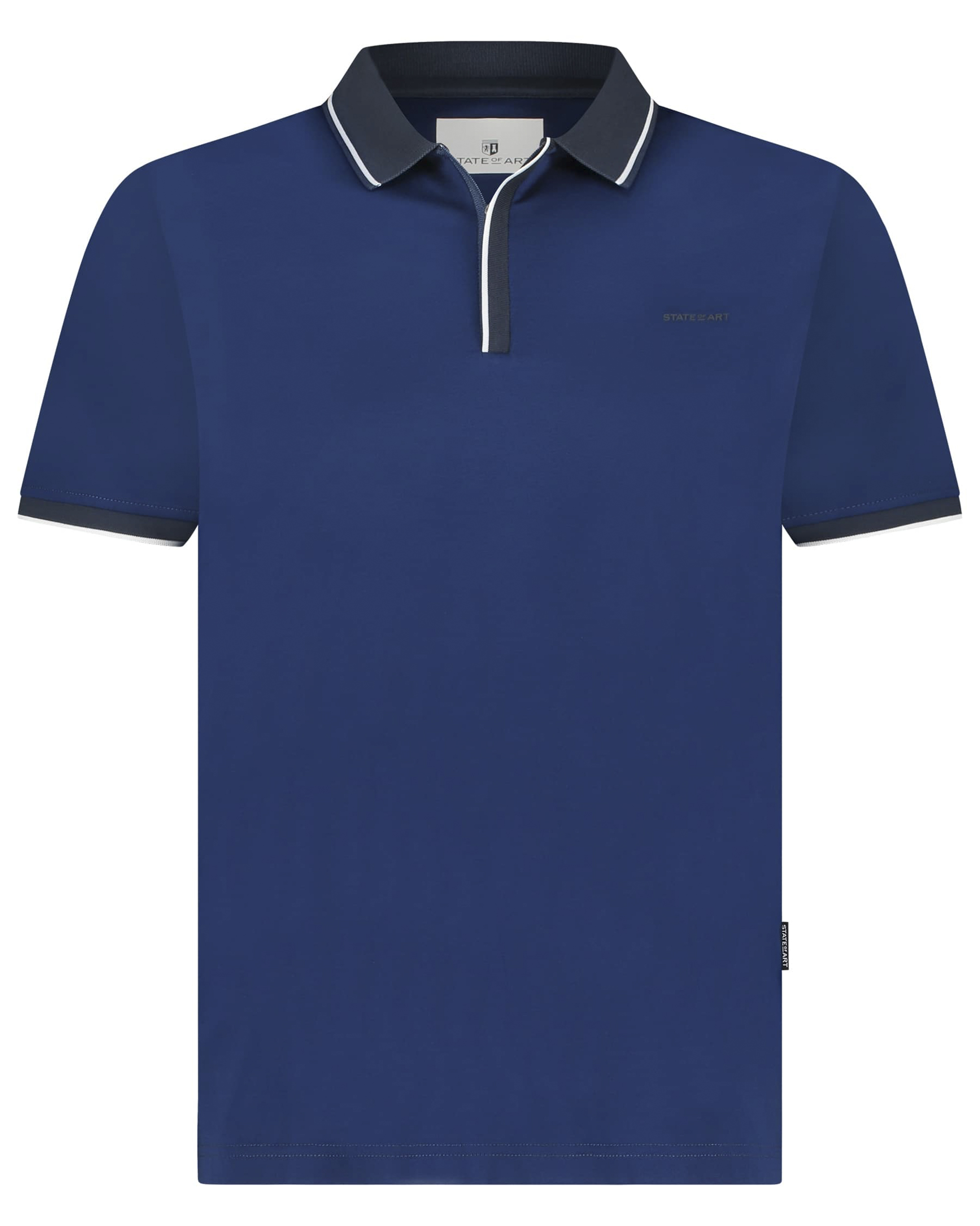 State of Art Jersey Polo Donkerblauw