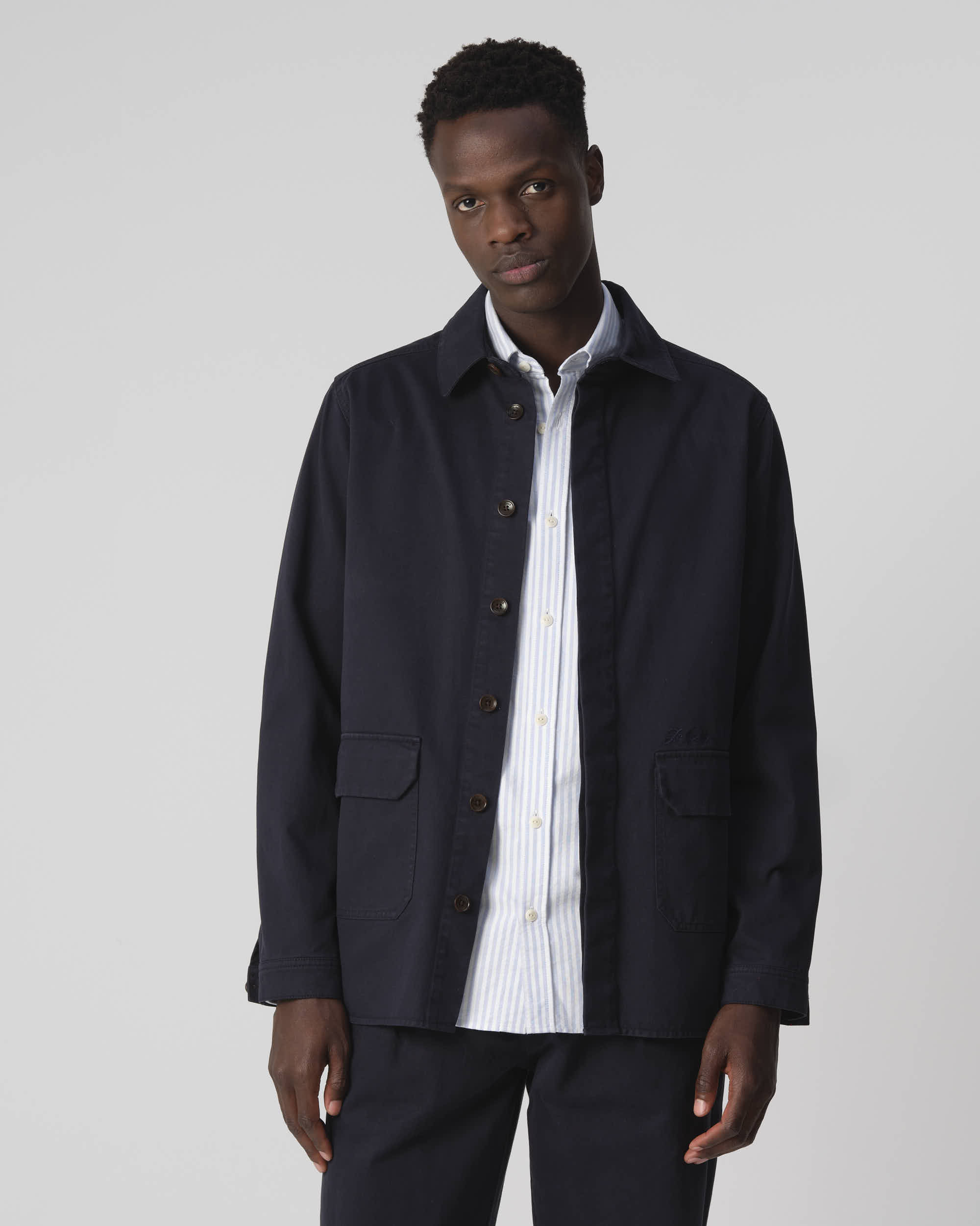 J.C. Rags regular fit overshirt RYLAND sky captain