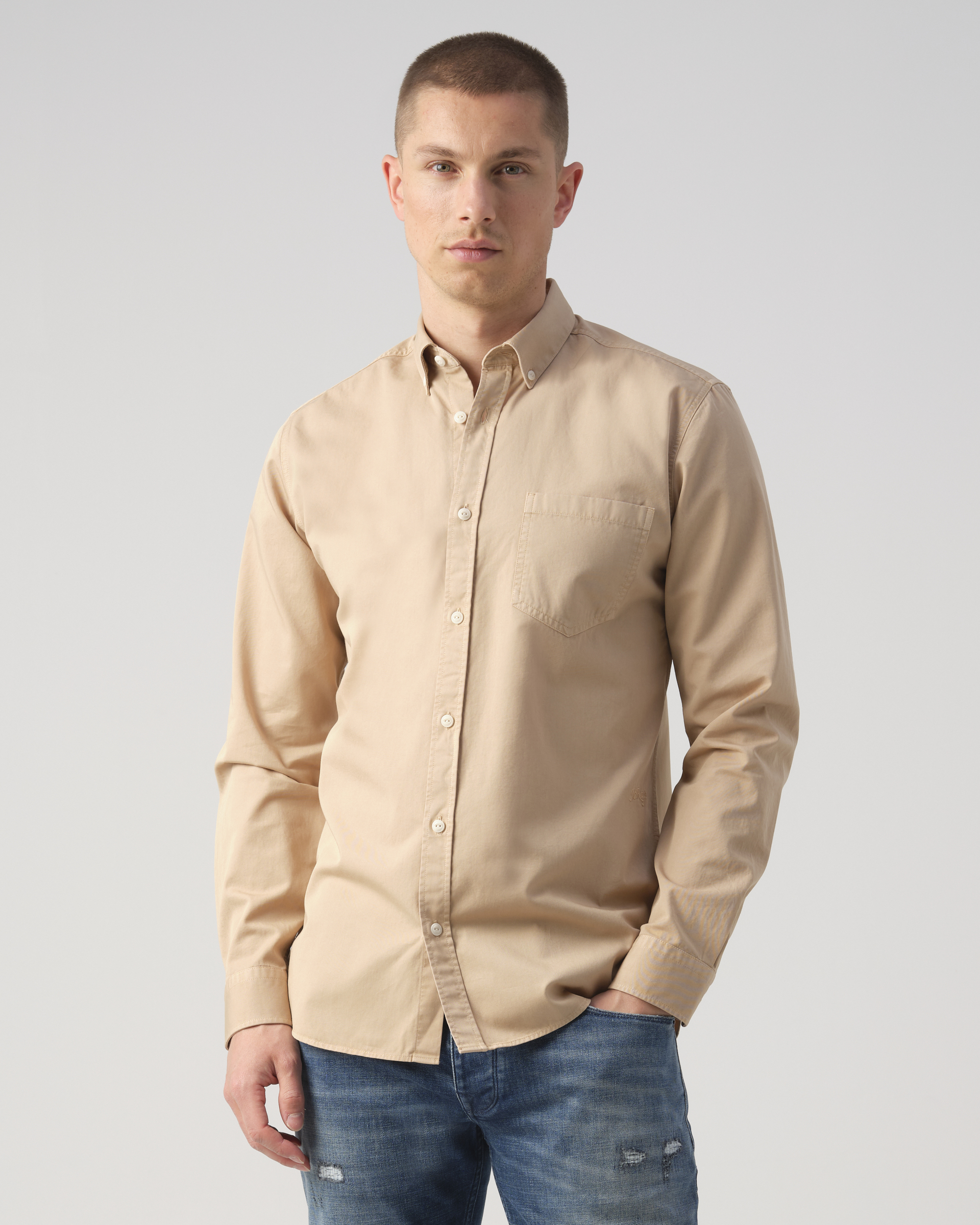 J.c. rags Rexton Casual Heren Overhemd LM