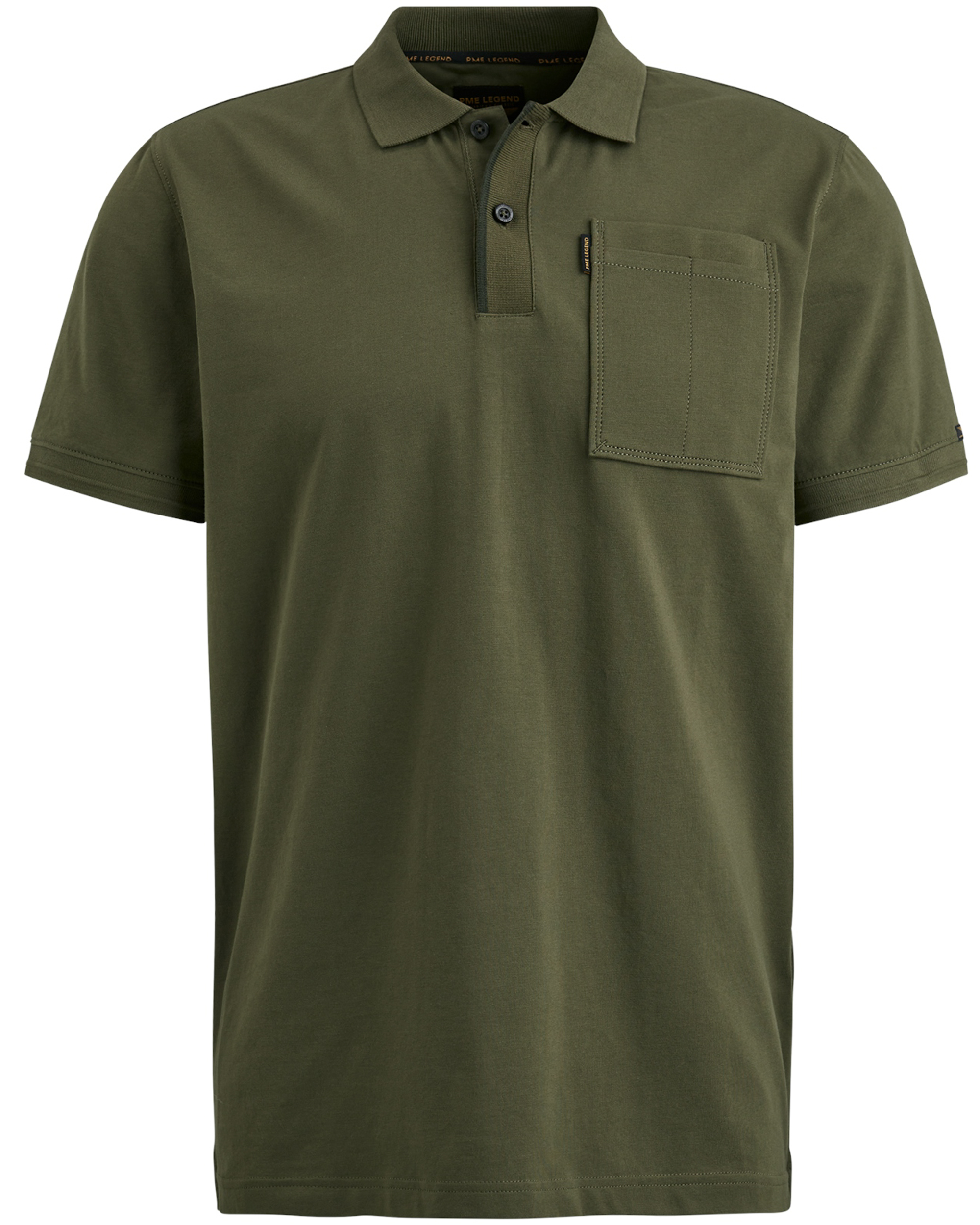 PME LEGEND Heren Polo's & T-shirts Short Sleeve Polo Stretch Jersey Groen