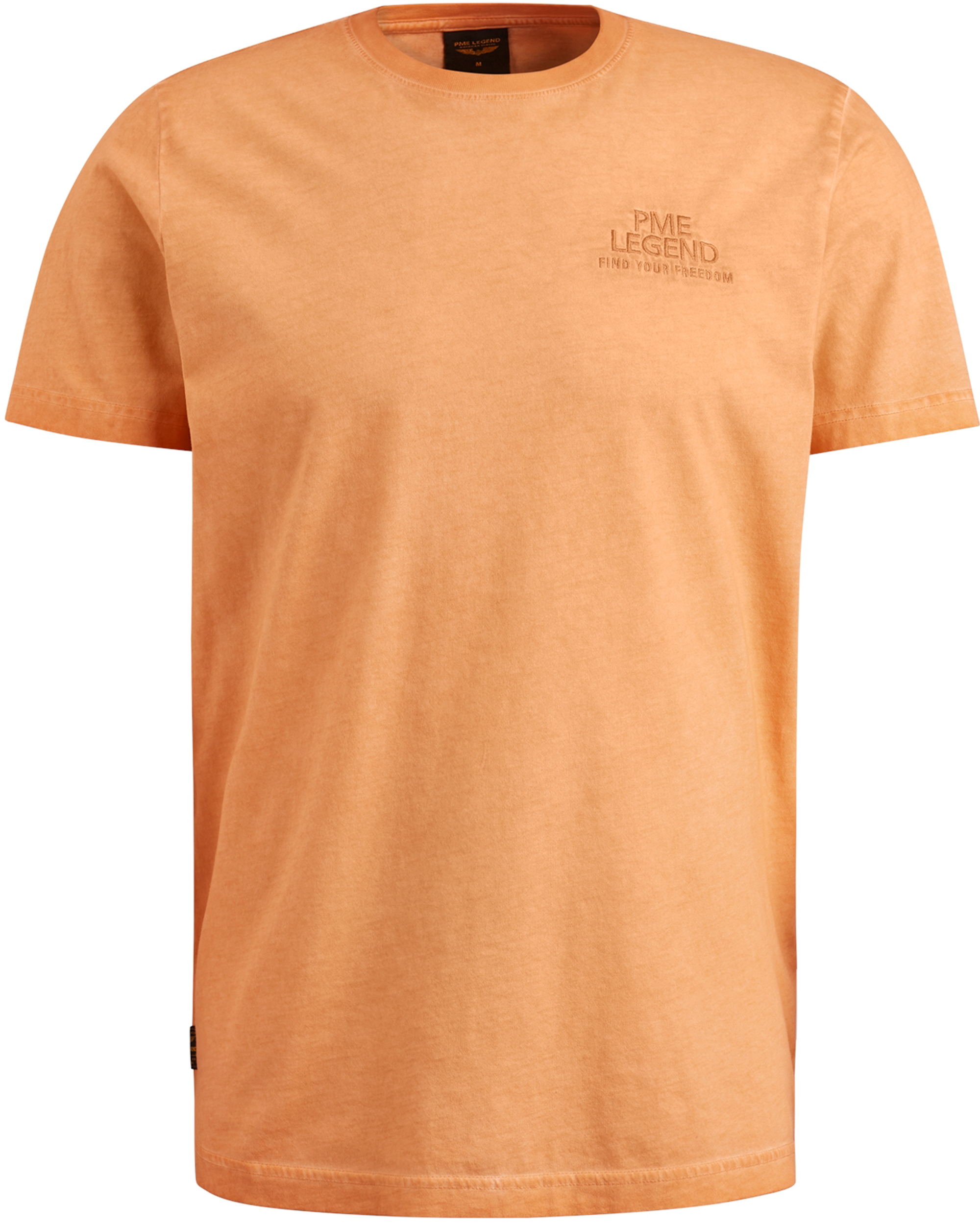 PME Legend Korte Mouw R-Neck Jersey T-shirt Orange Heren