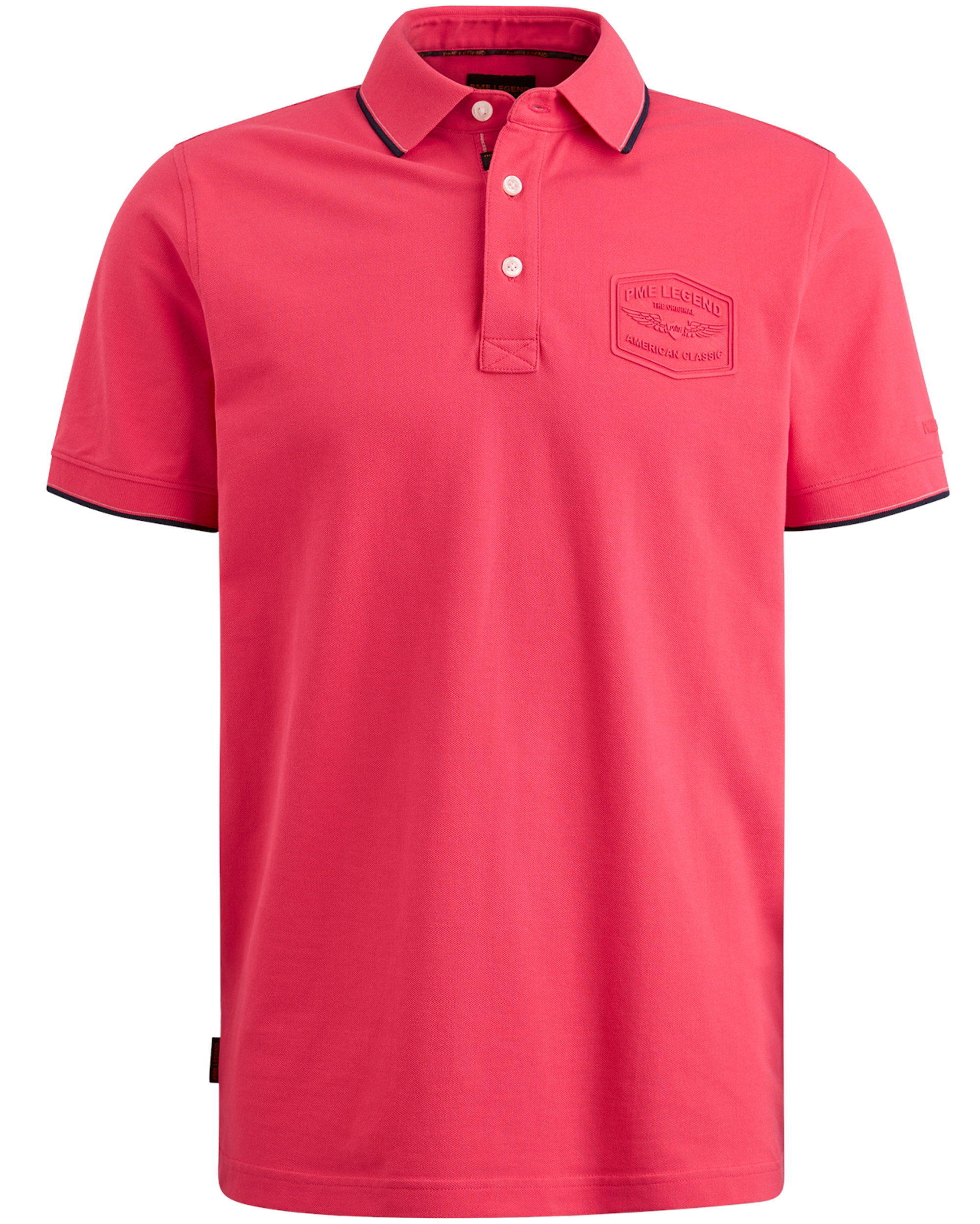 PME LEGEND Heren Polo's & T-shirts Short Sleeve Polo Stretch Pique Package Roze