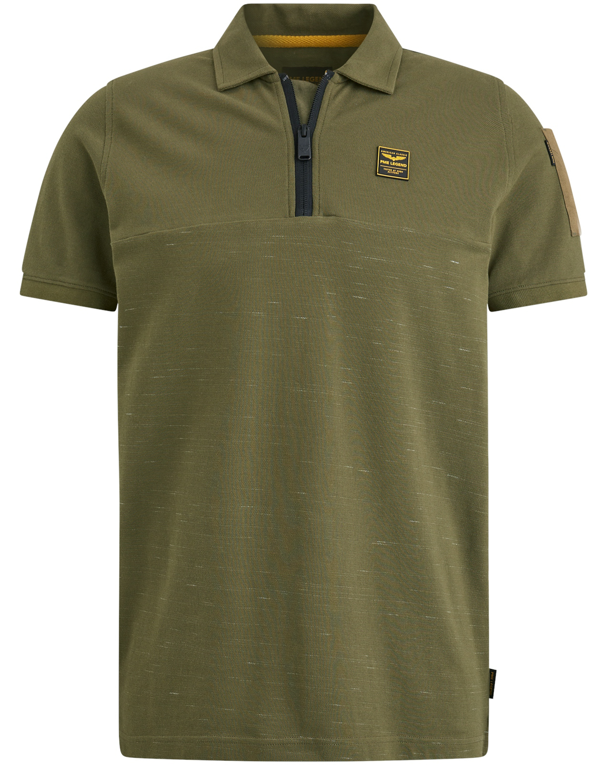 PME LEGEND Heren Polo's & T-shirts Short Sleeve Polo Cargo Injected Block Groen
