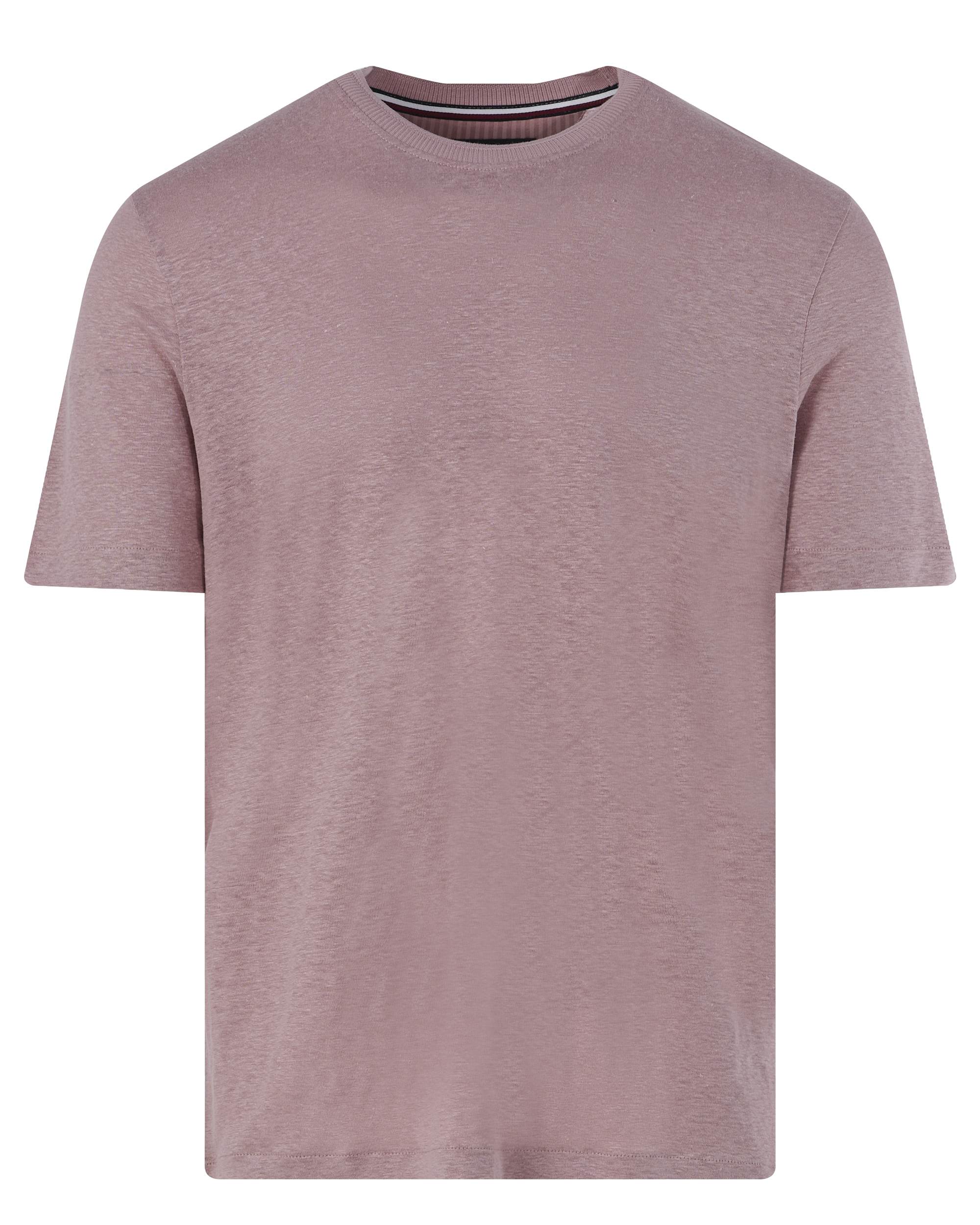 Tommy Hilfiger Linnen Heren T-shirt met korte mouwen Pink Heren