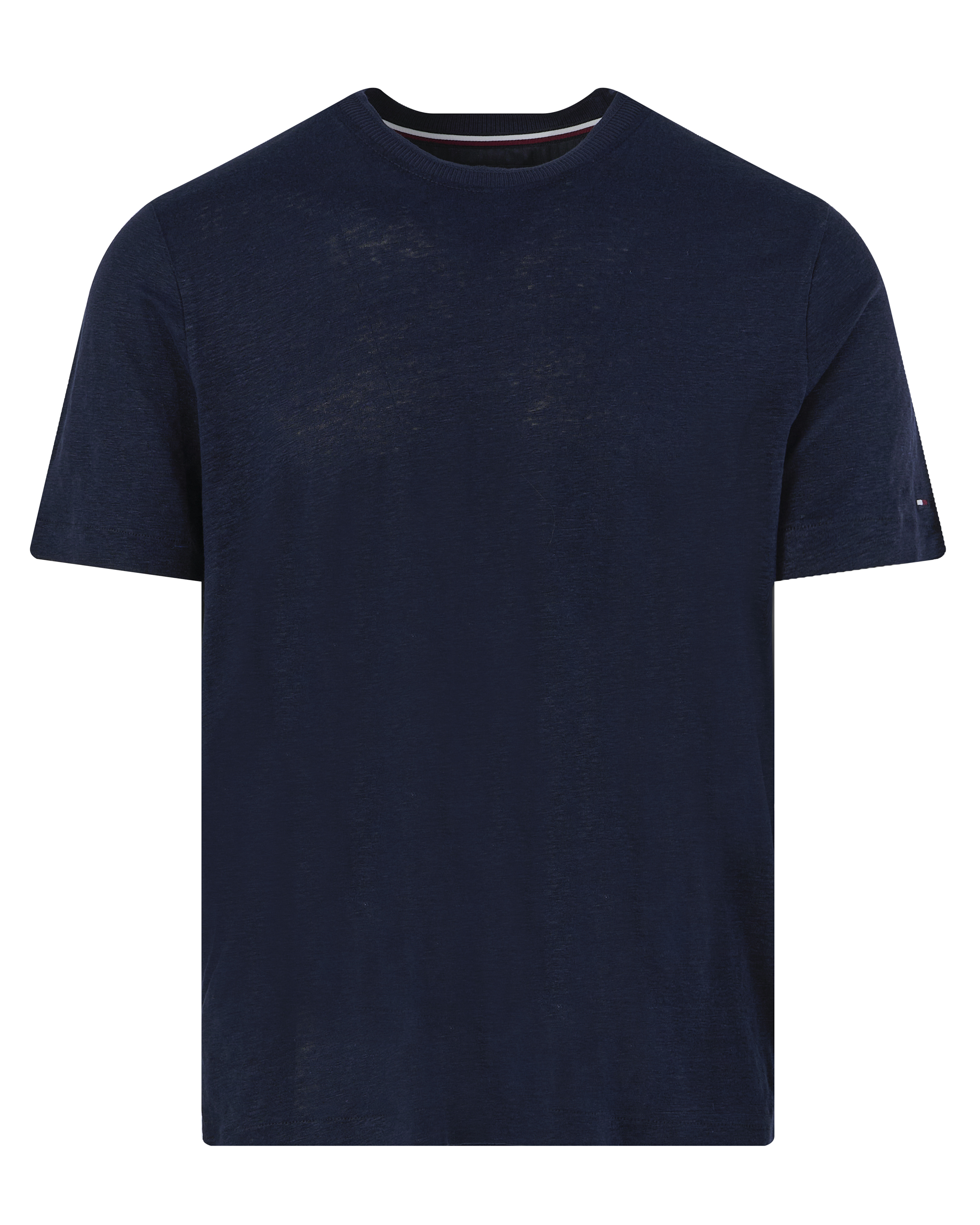 Tommy Hilfiger Linnen Heren T-shirt met korte mouwen Blue Heren
