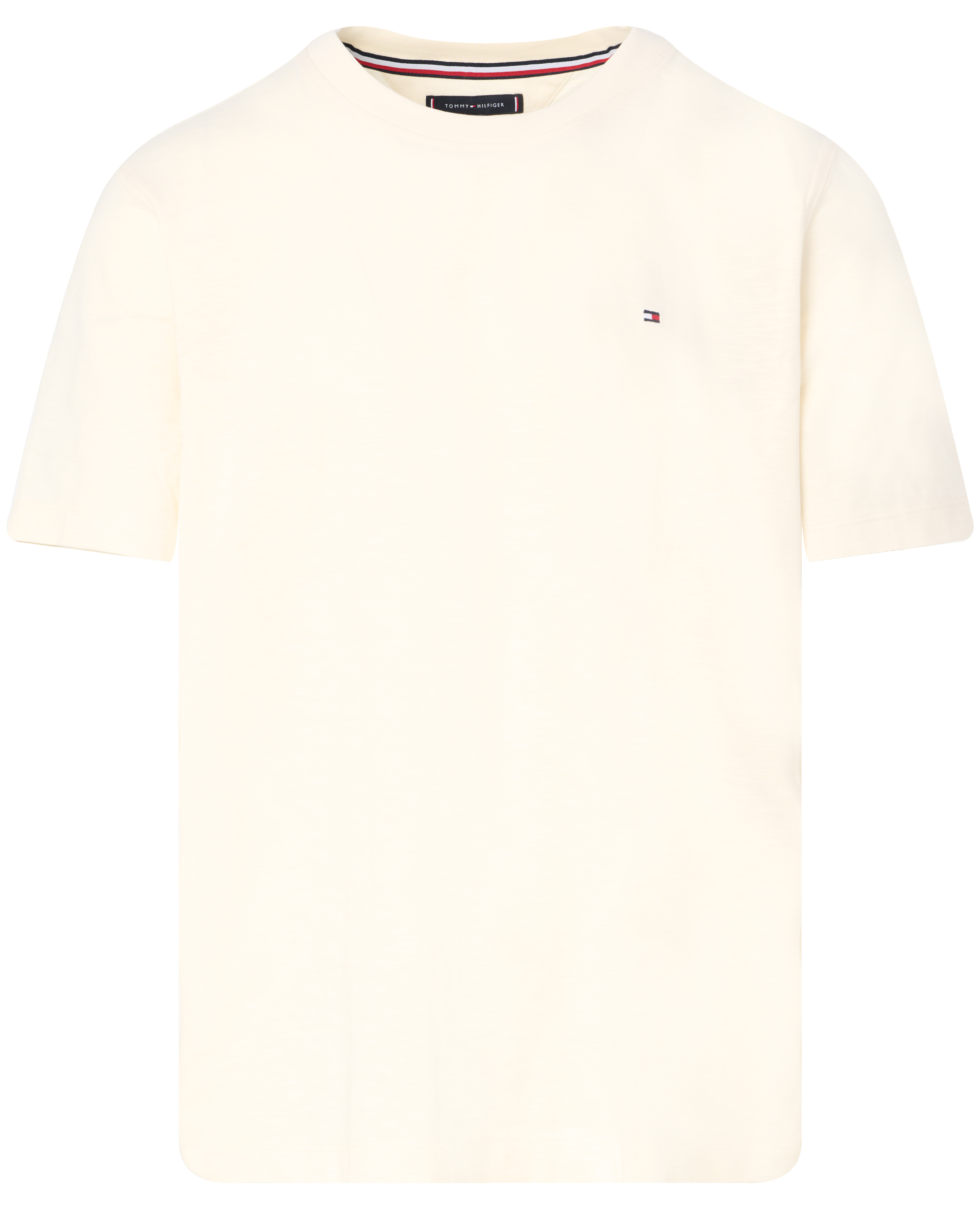 TOMMY HILFIGER Heren Polo's & T-shirts Stretch Slim Fit Tee Beige