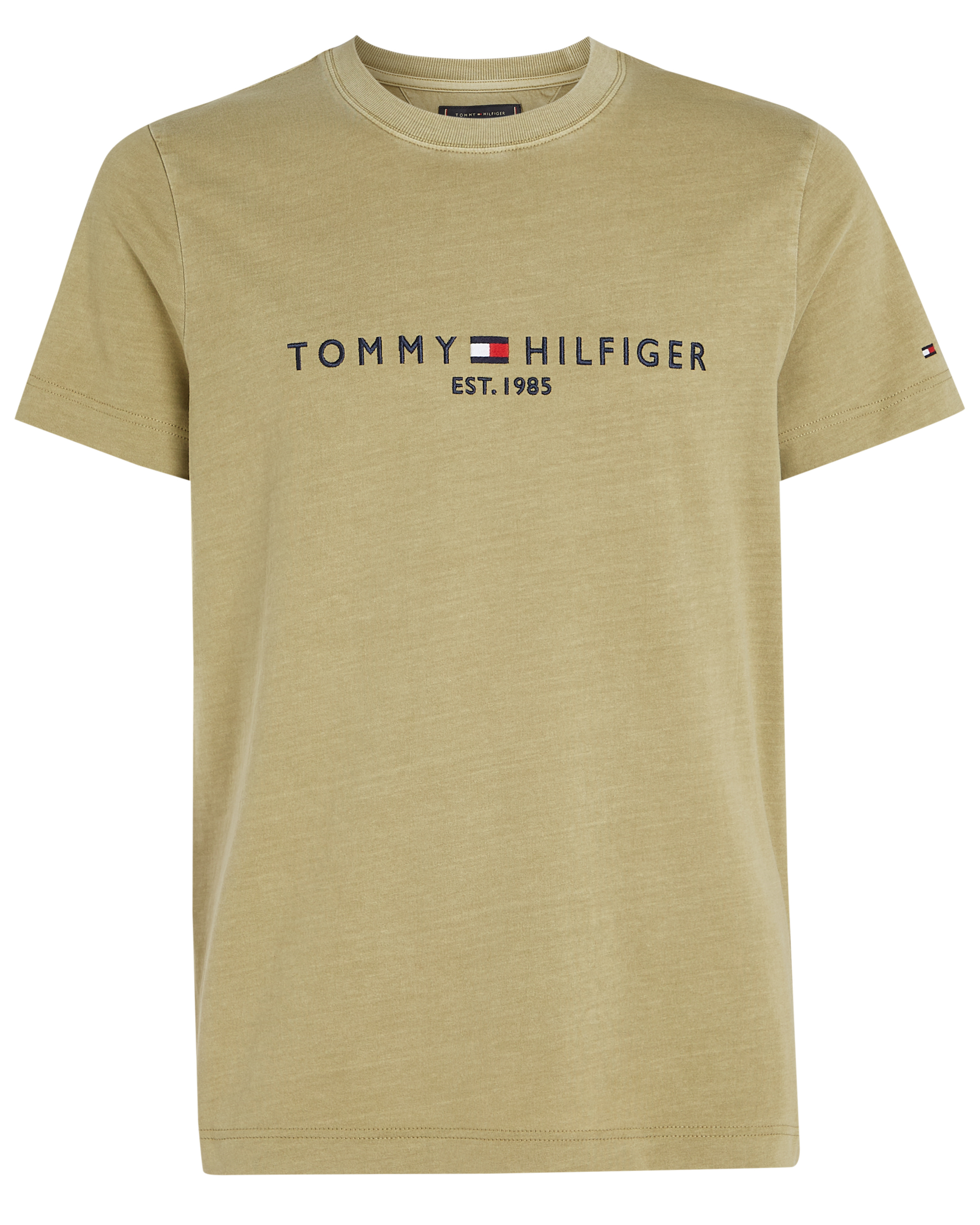 Tommy Hilfiger T-shirt met printopdruk faded olive