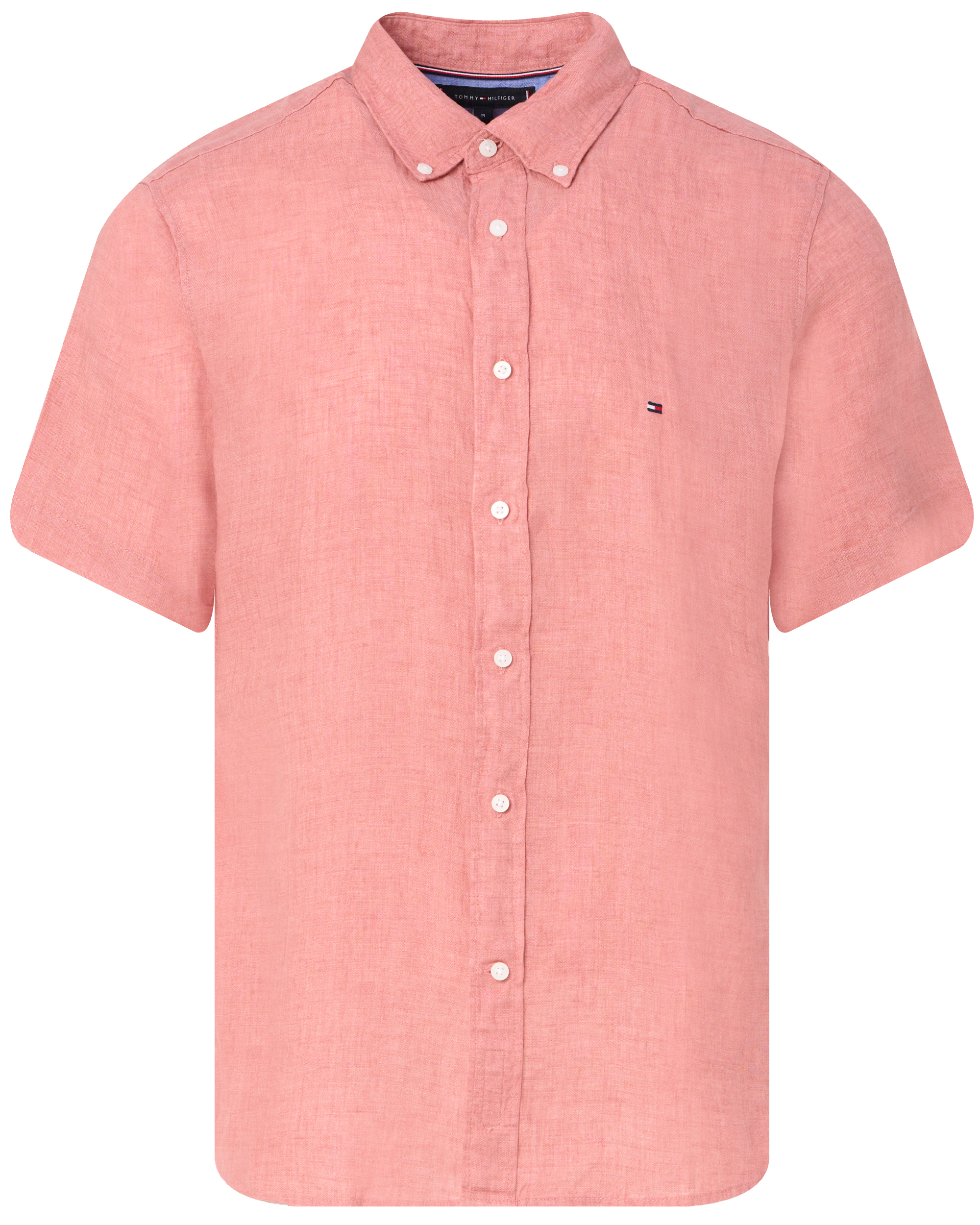 Tommy Hilfiger Overhemd met korte mouwen PIGMENT DYED LINEN RF SHIRT