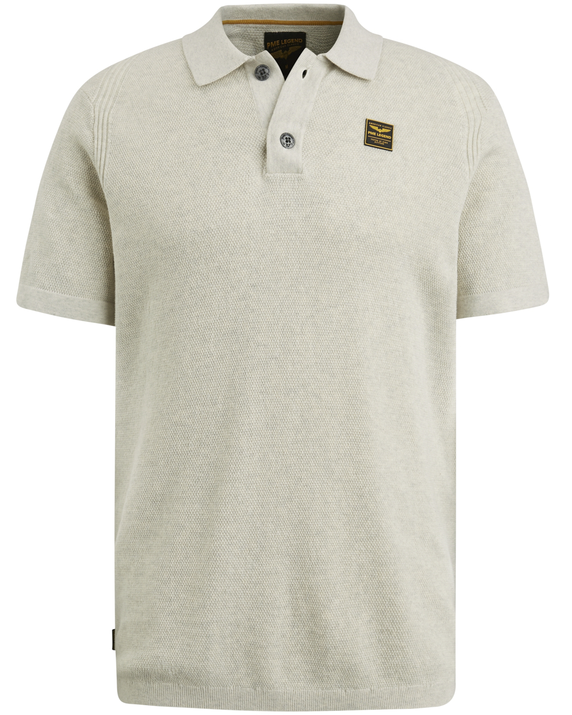 PME LEGEND Heren Polo's & T-shirts Short Sleeve Polo Knitted Beige