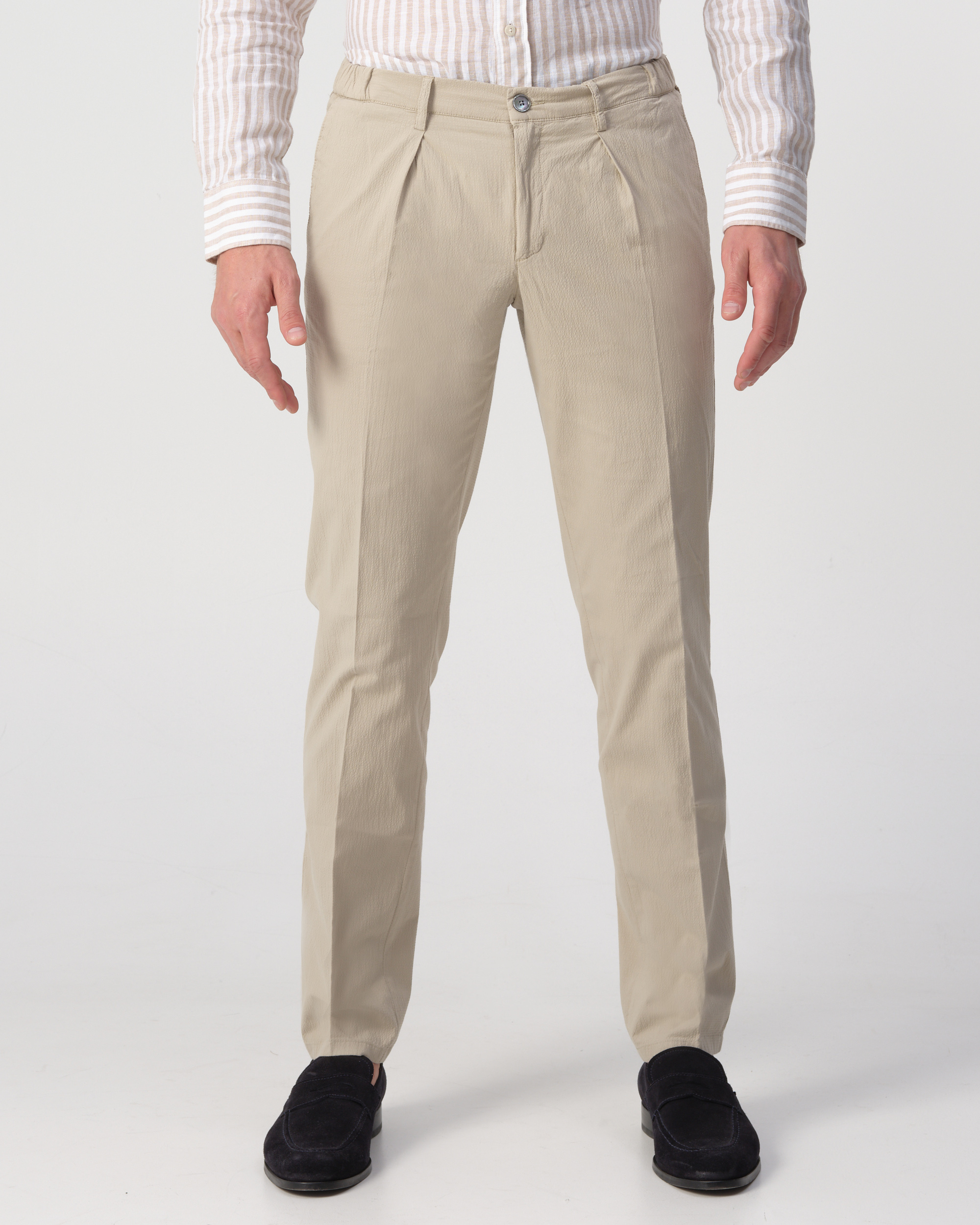Profuomo Chino relaxed fit Beige Heren