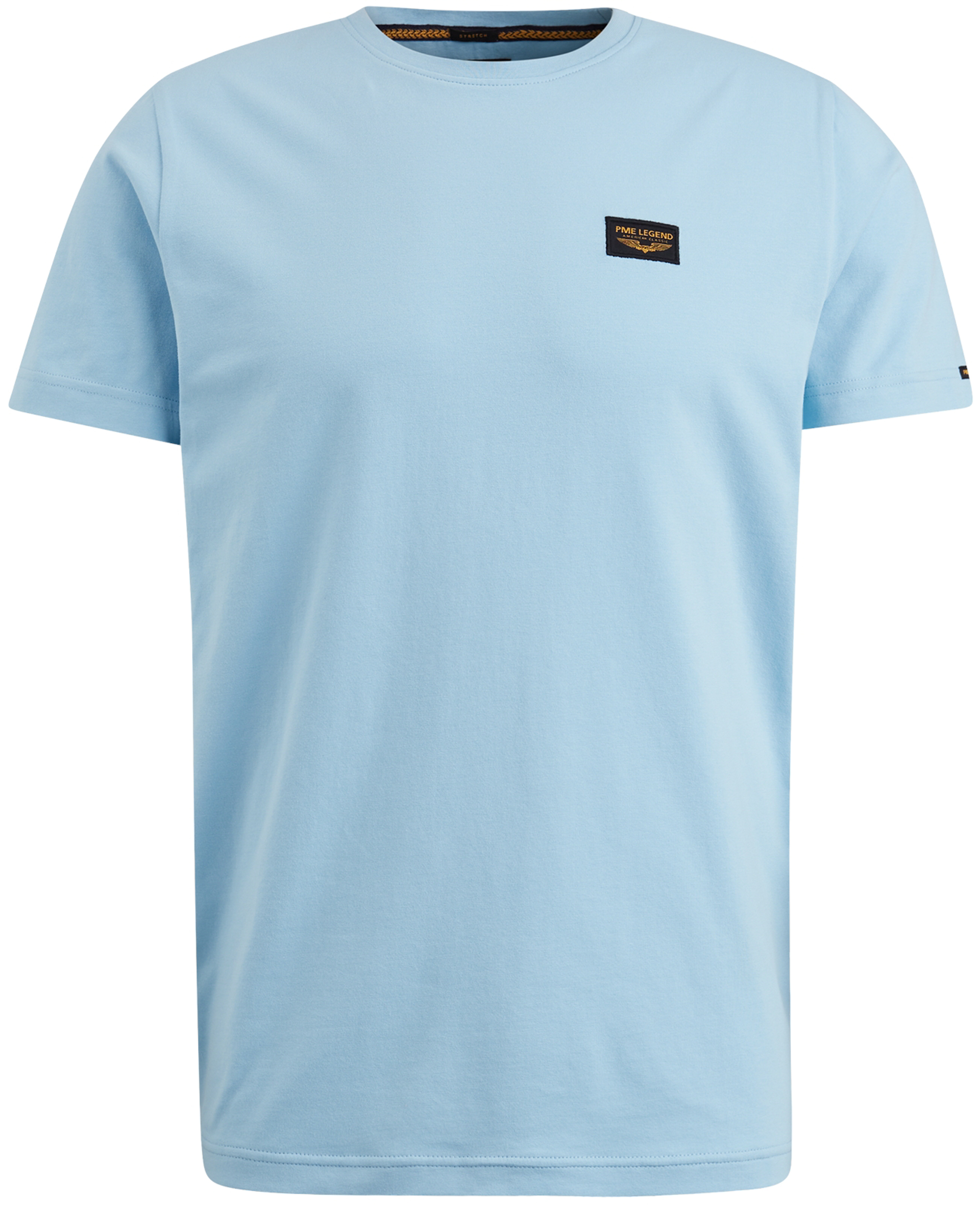 PME Legend T-shirt met logo lichtblauw