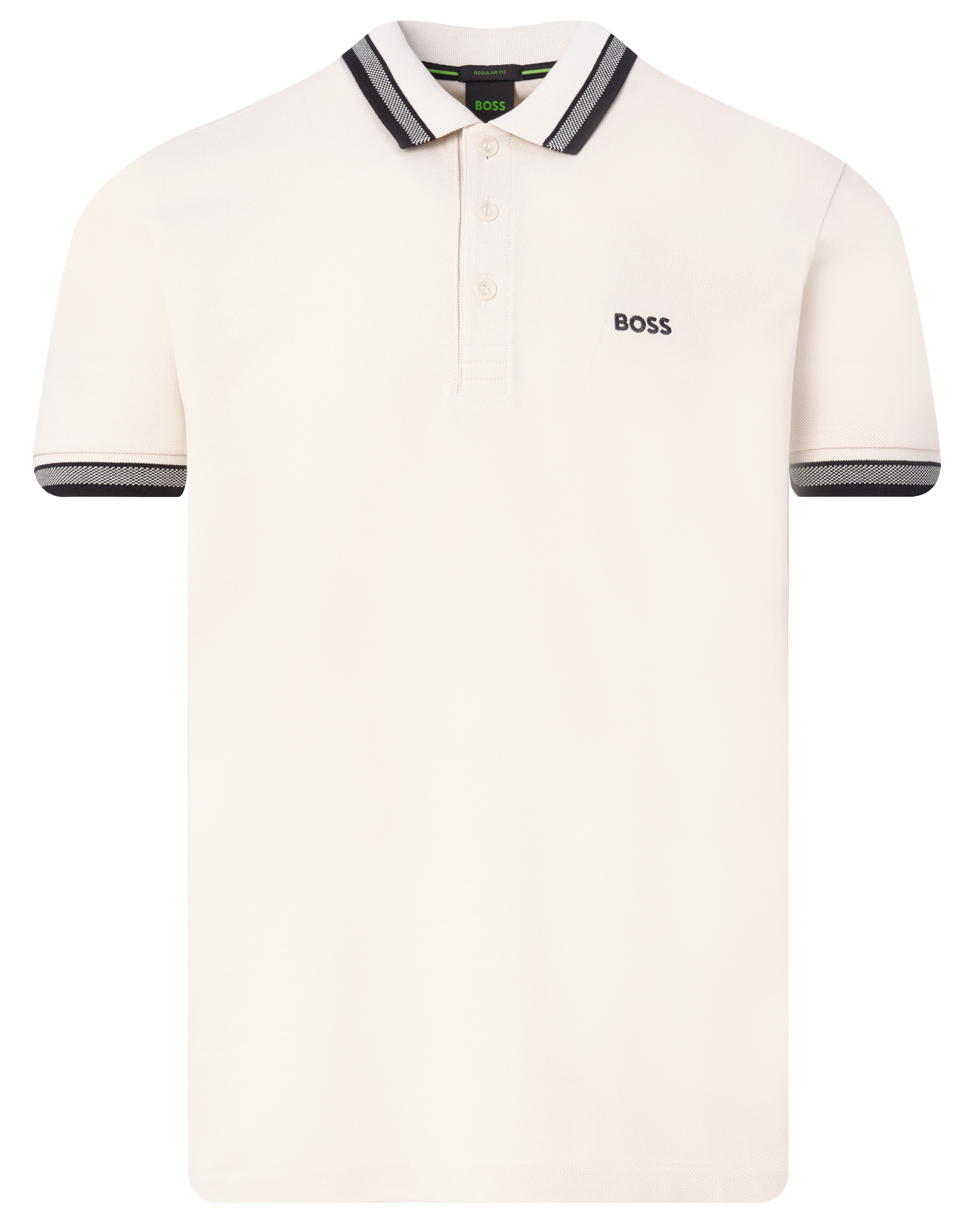 BOSS Green Regular fit poloshirt met labelstitching model 'PADDY'