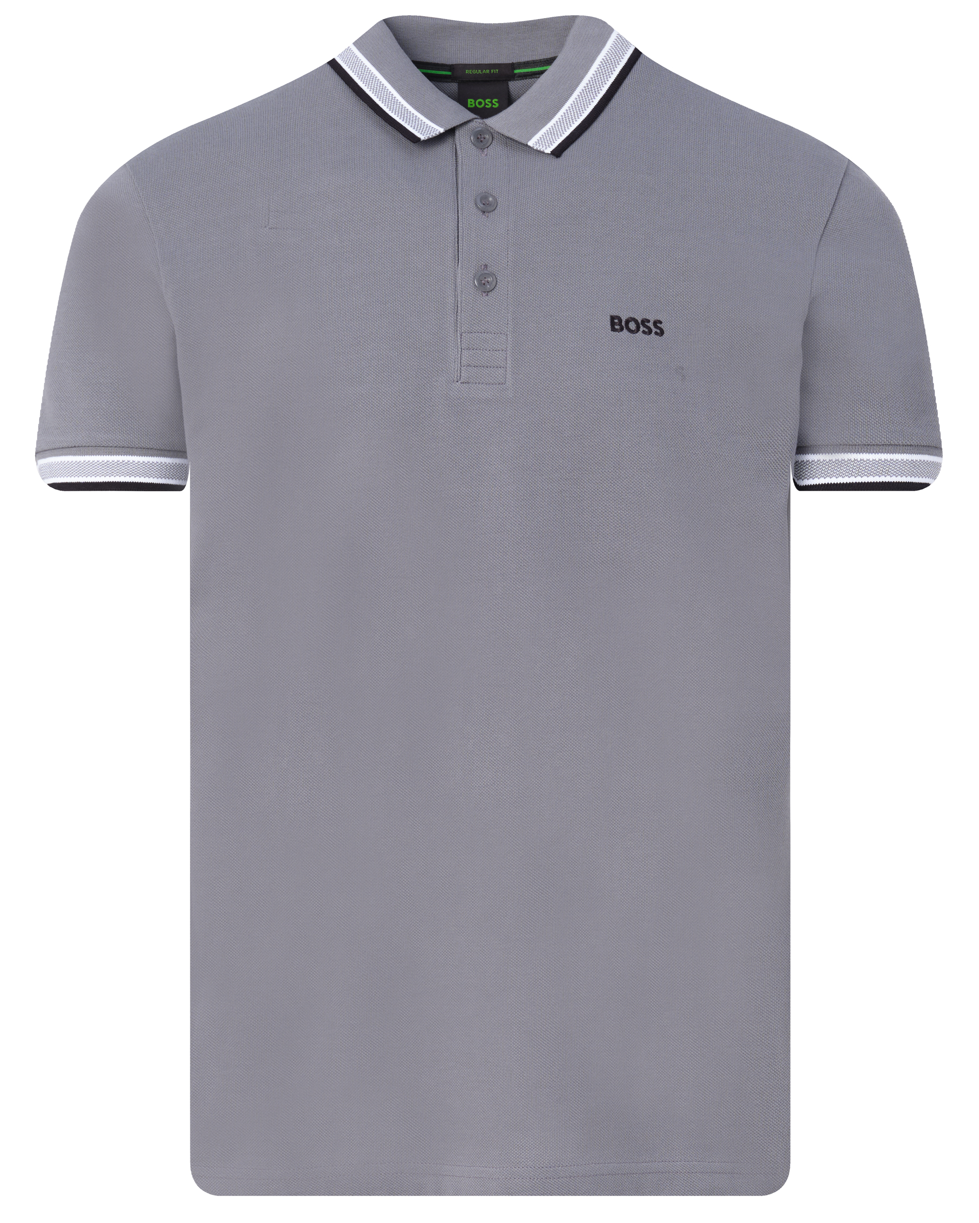 BOSS Green Regular fit poloshirt met labelstitching model 'PADDY'