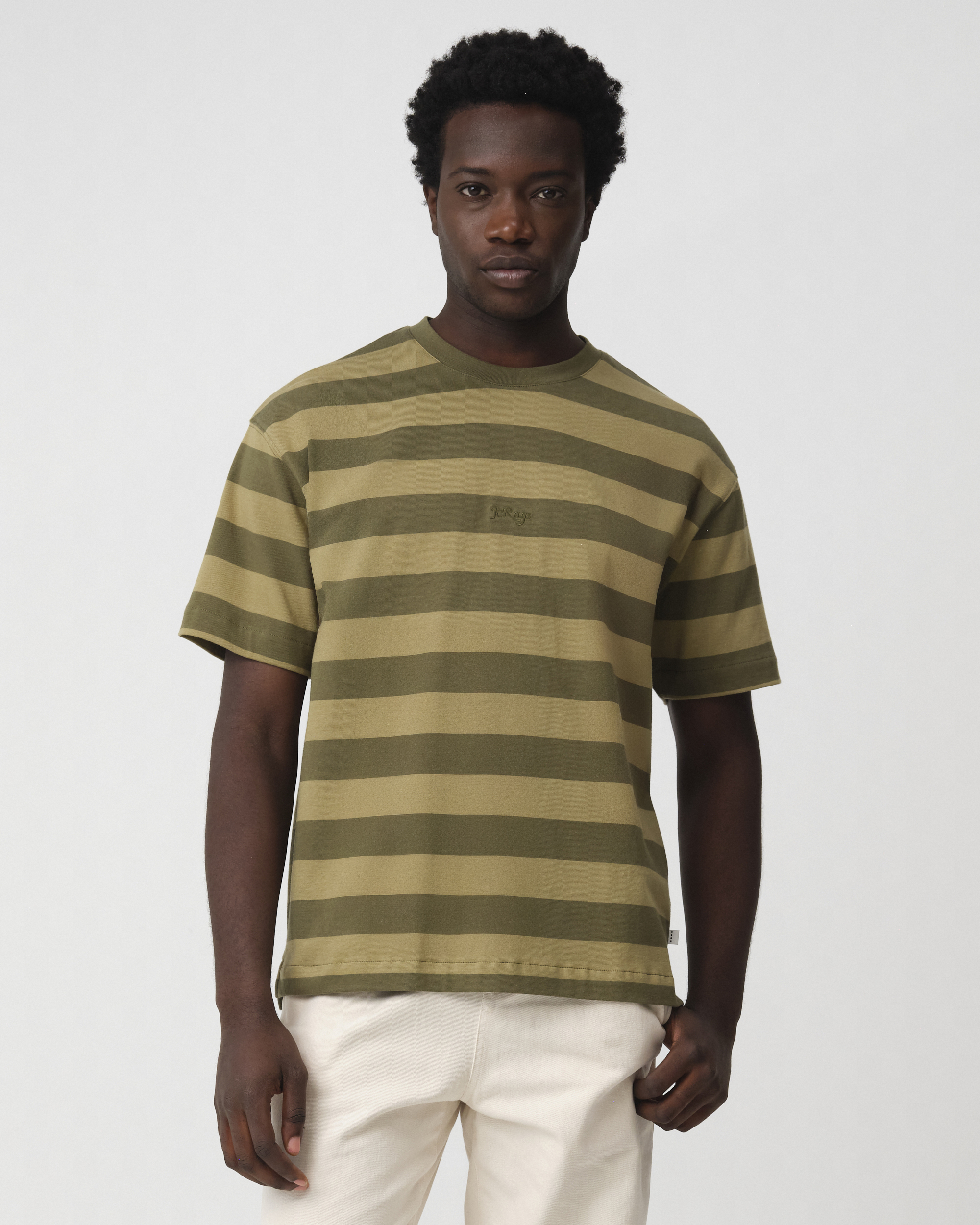 Genti J.C. RAGS Romeo stripe Heren T-shirt KM