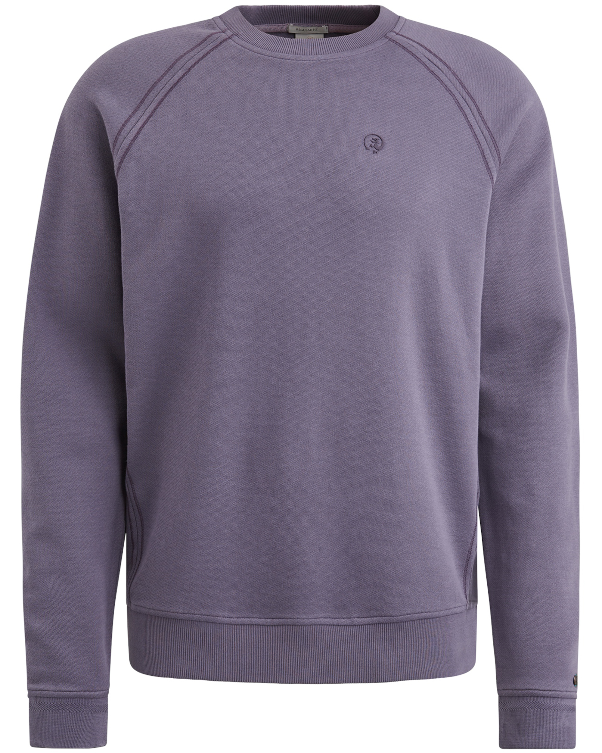 Cast Iron Twill Crewneck Sweatshirt Purple Heren