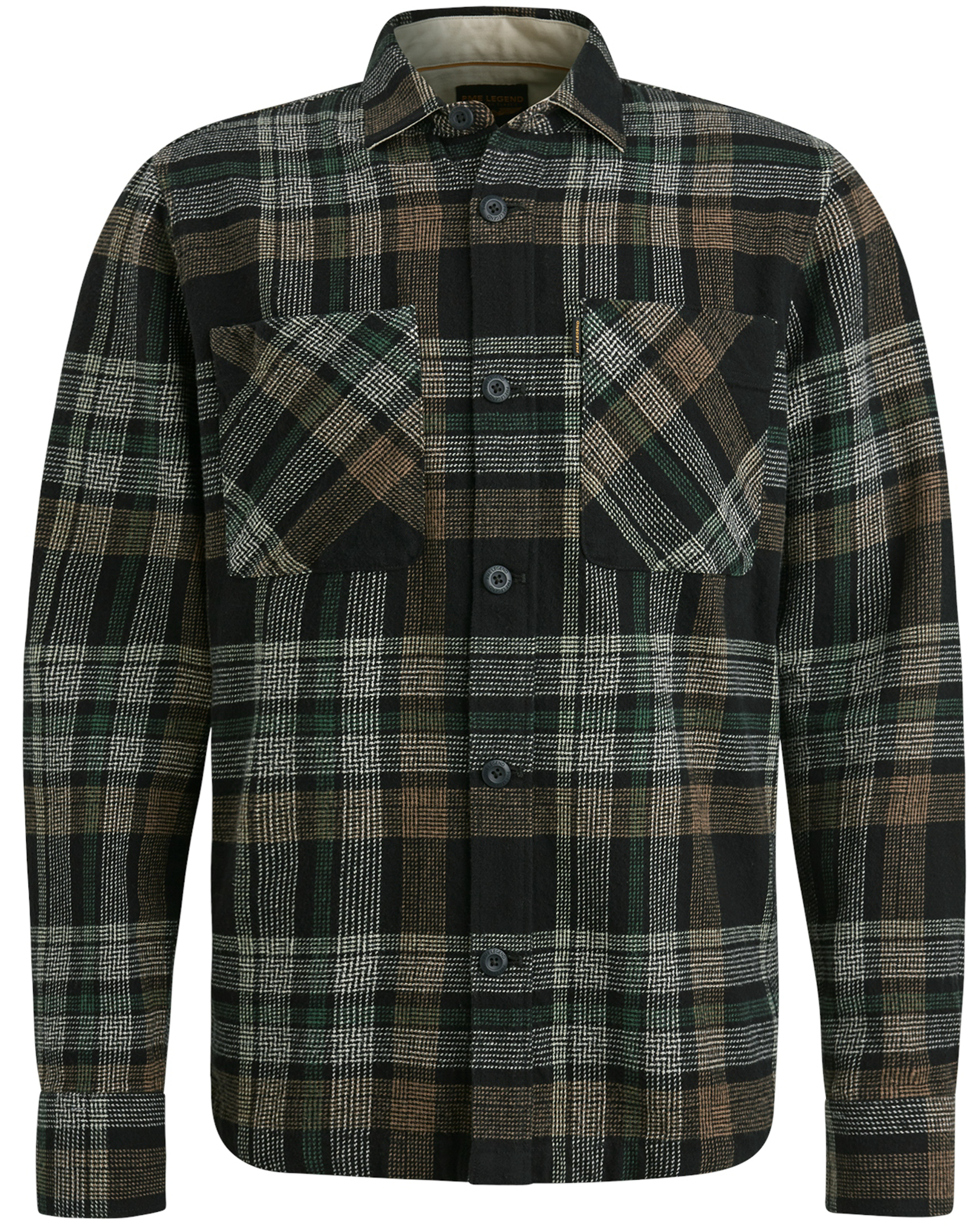 PME LEGEND Heren Overhemden Long Sleeve Shirt Ctn Big Check Wit