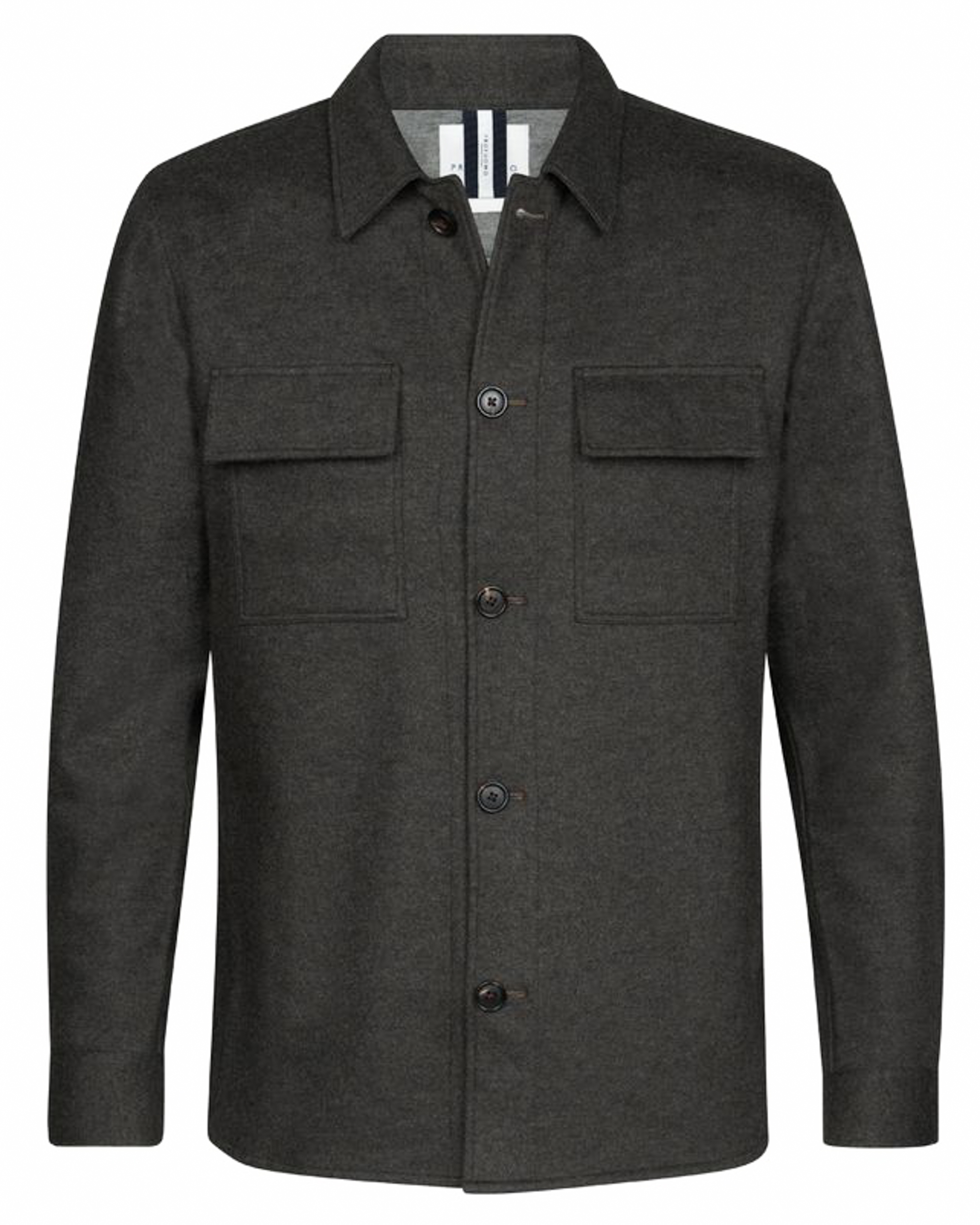 PROFUOMO Heren Overshirts Overshirt Knitted Bruin