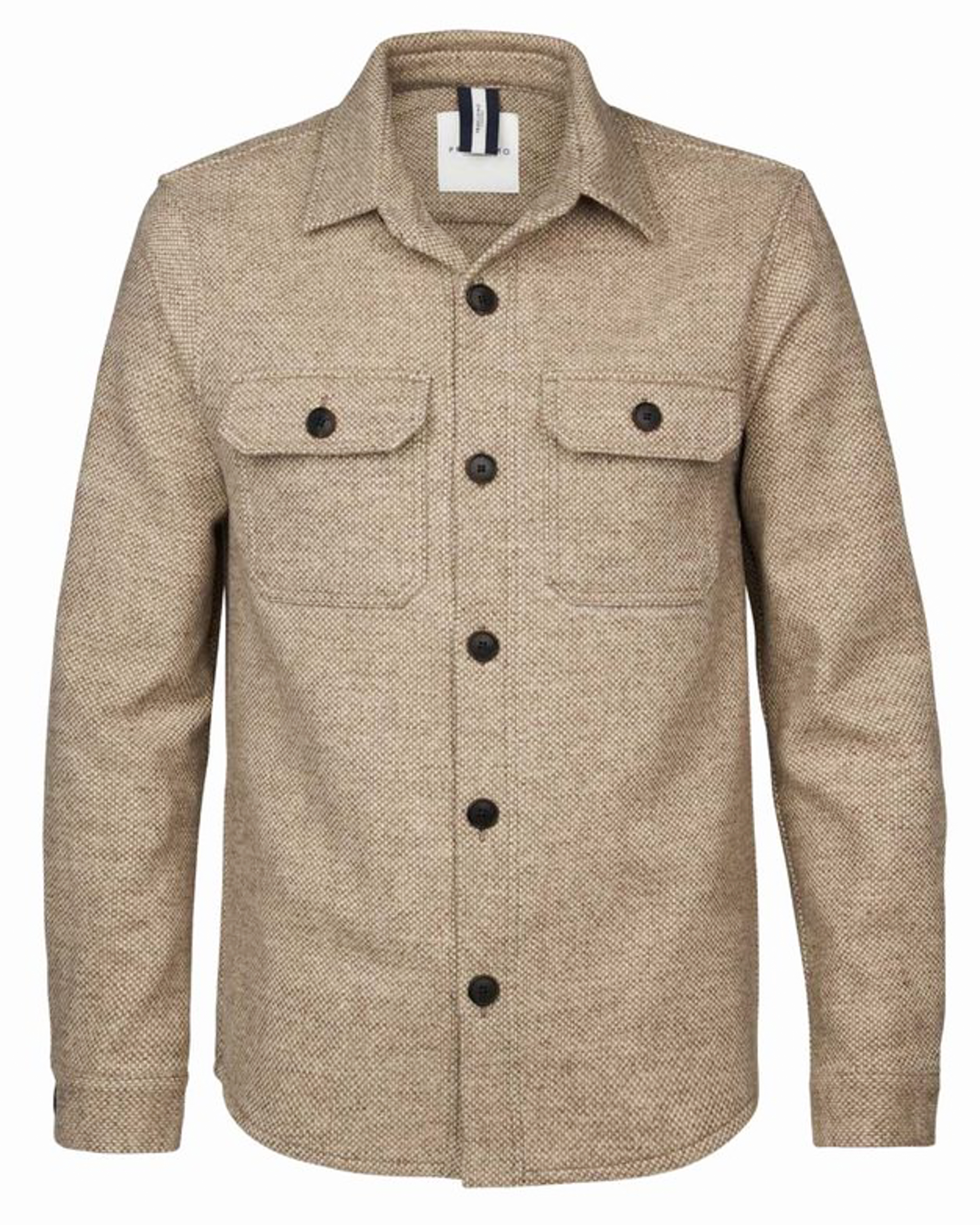 PROFUOMO Heren Overshirts Overshirt Texture Beige