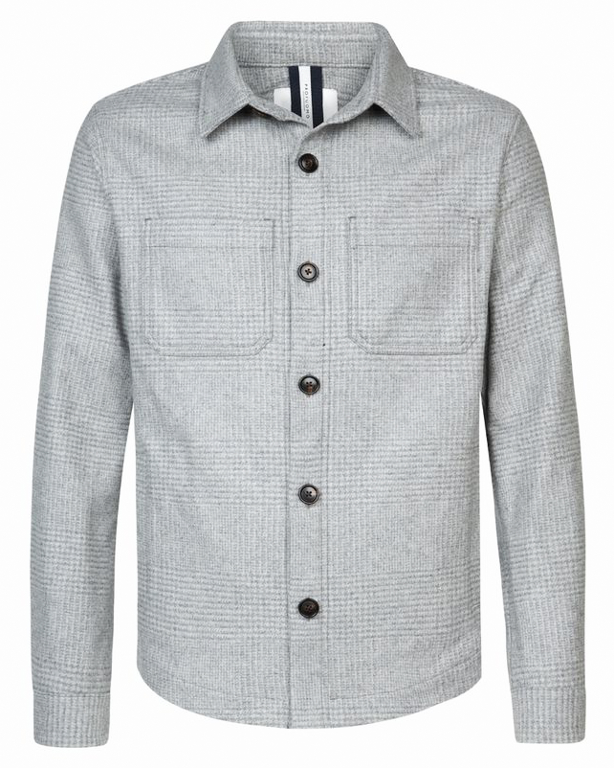 PROFUOMO Heren Overshirts Overshirt Check Grijs