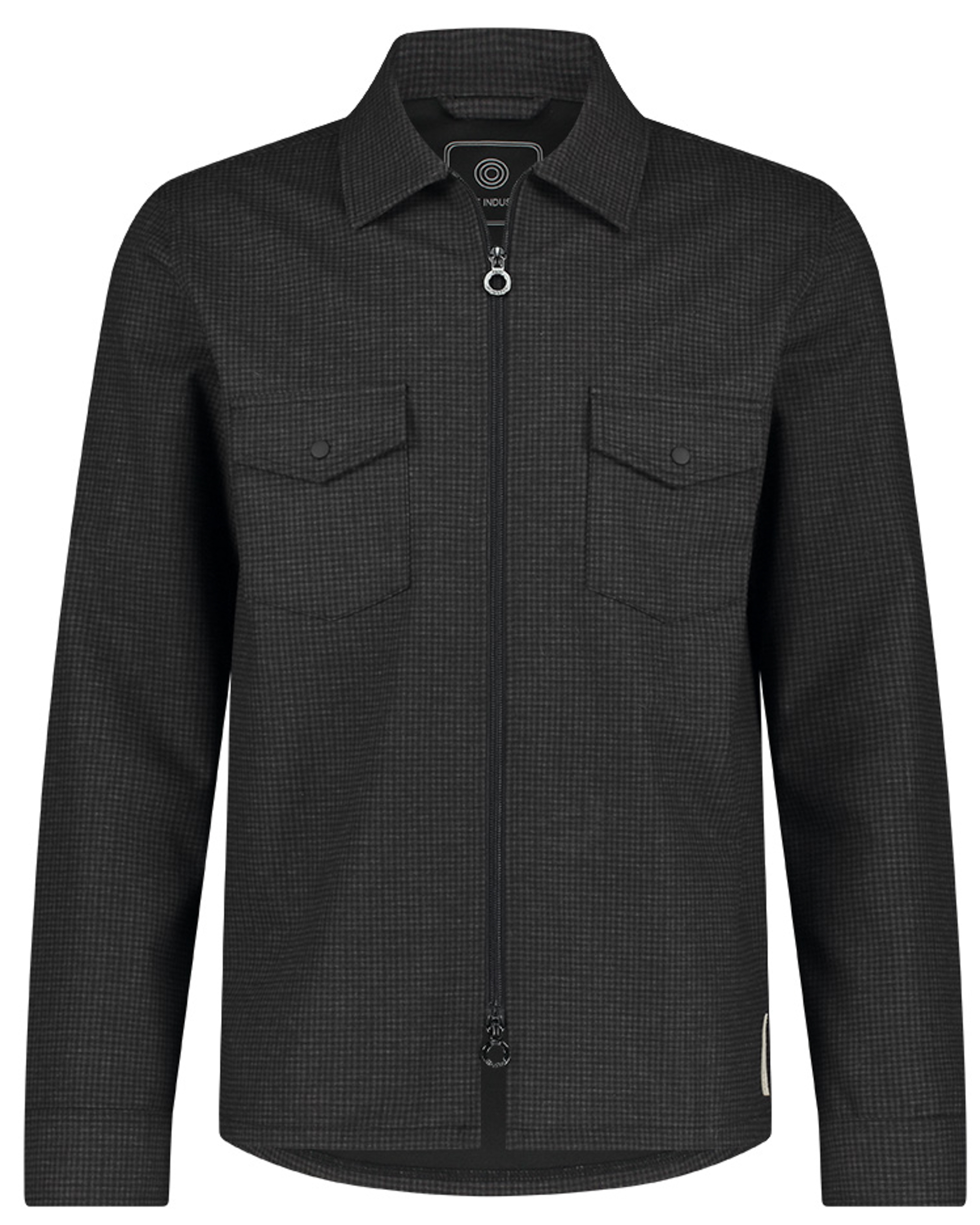 Blue Industry geruit overshirt zwart