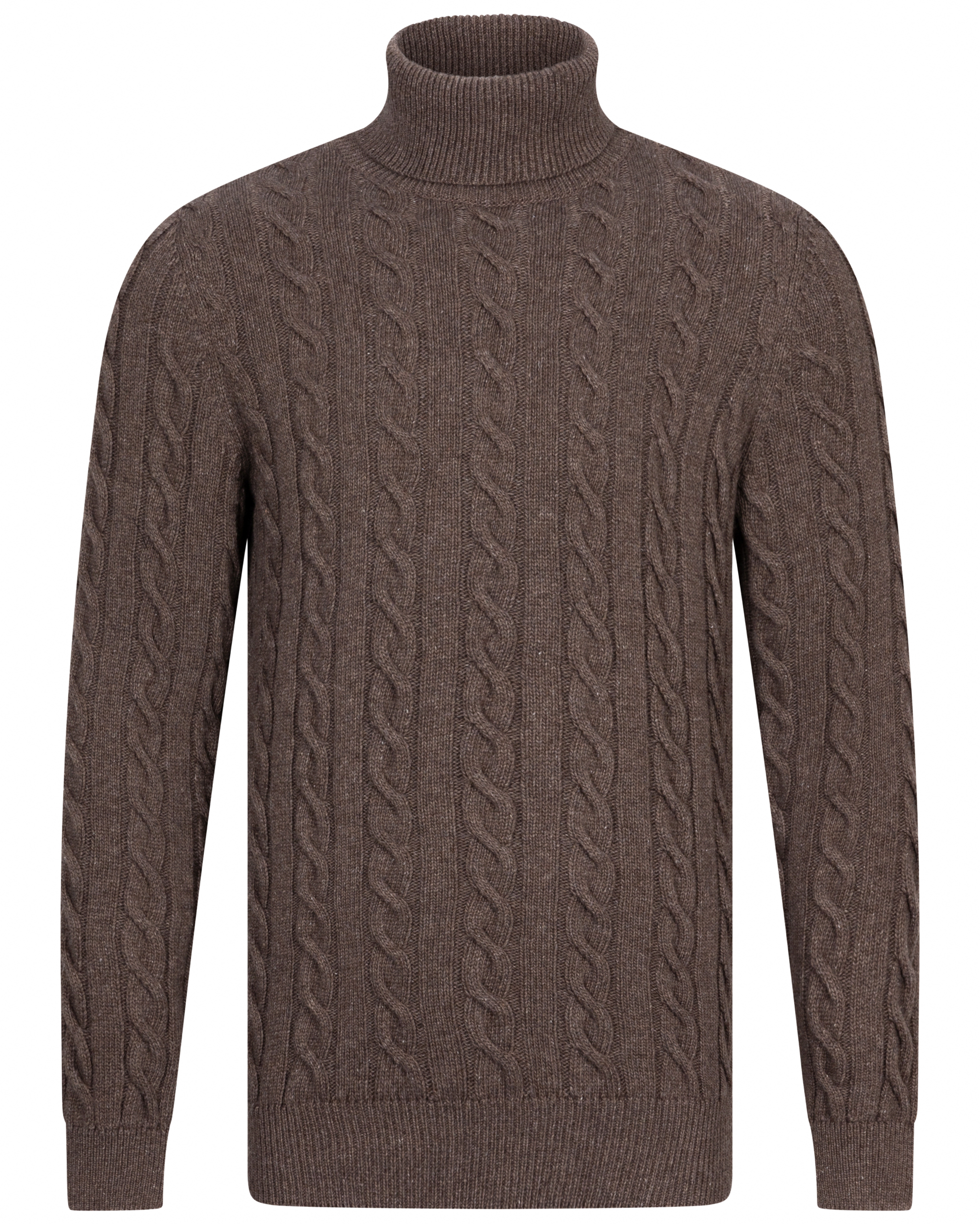 Cavallaro Moderne Roll Neck Pullover Brown Heren