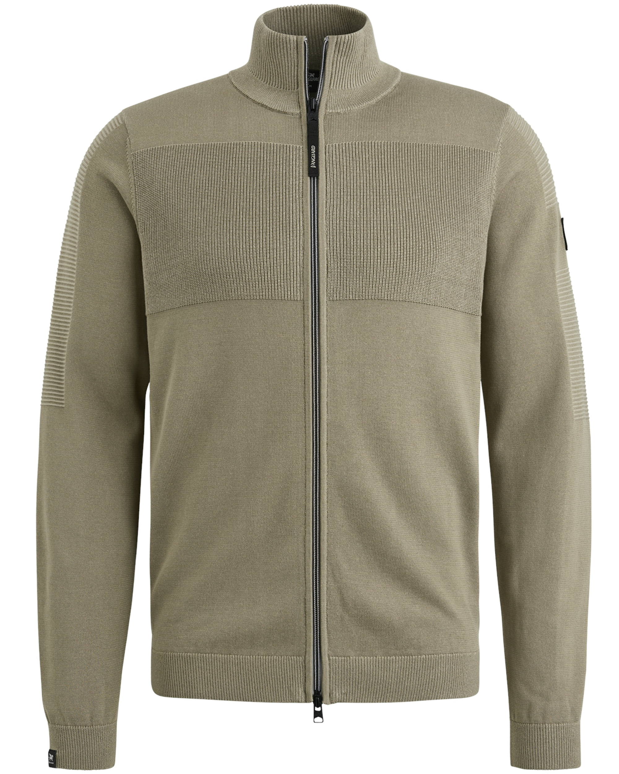 Vanguard Ritssluiting Katoen Modal Jas Green Heren