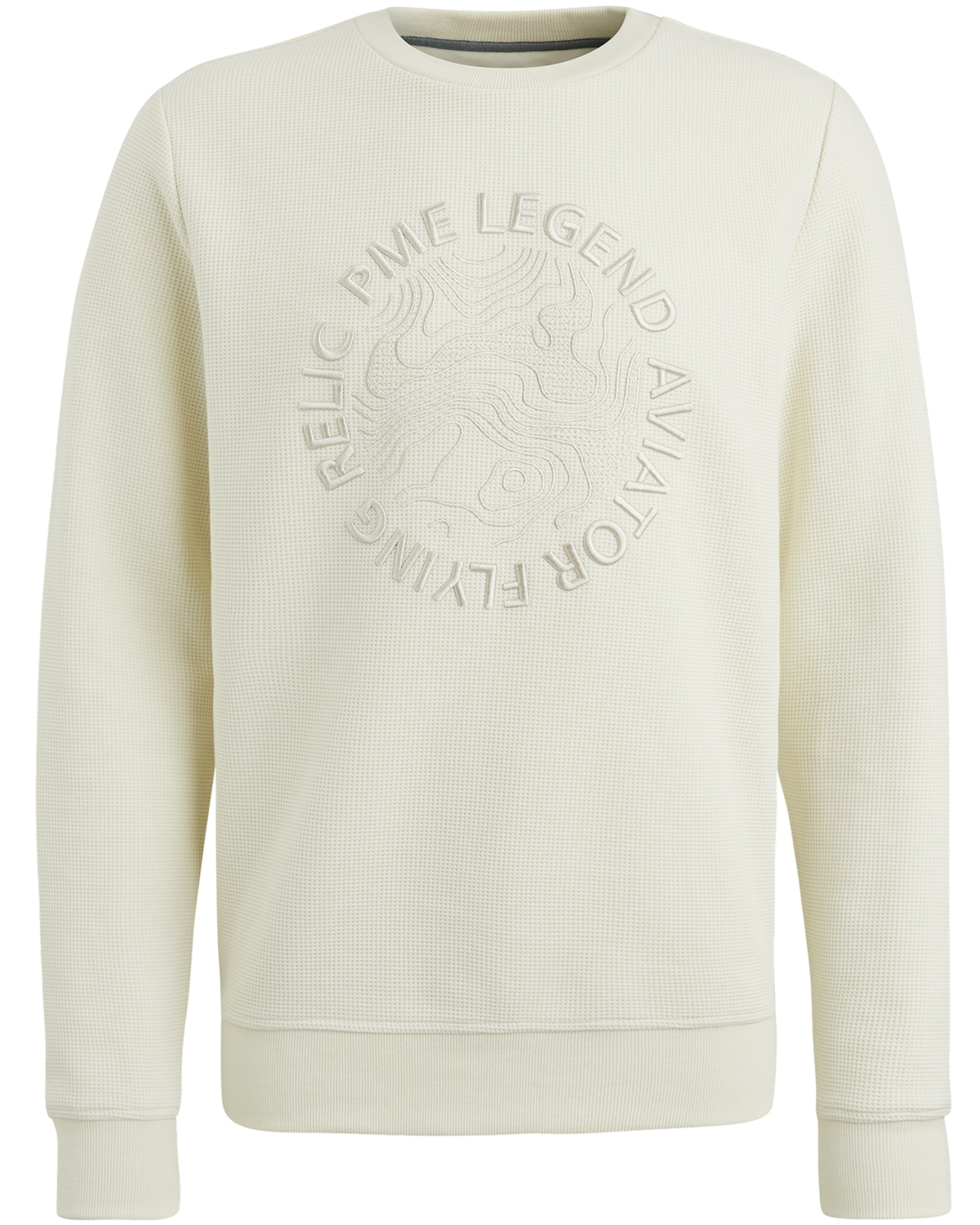 PME LEGEND Heren Truien & Vesten Crewneck Waffle Jersey Beige