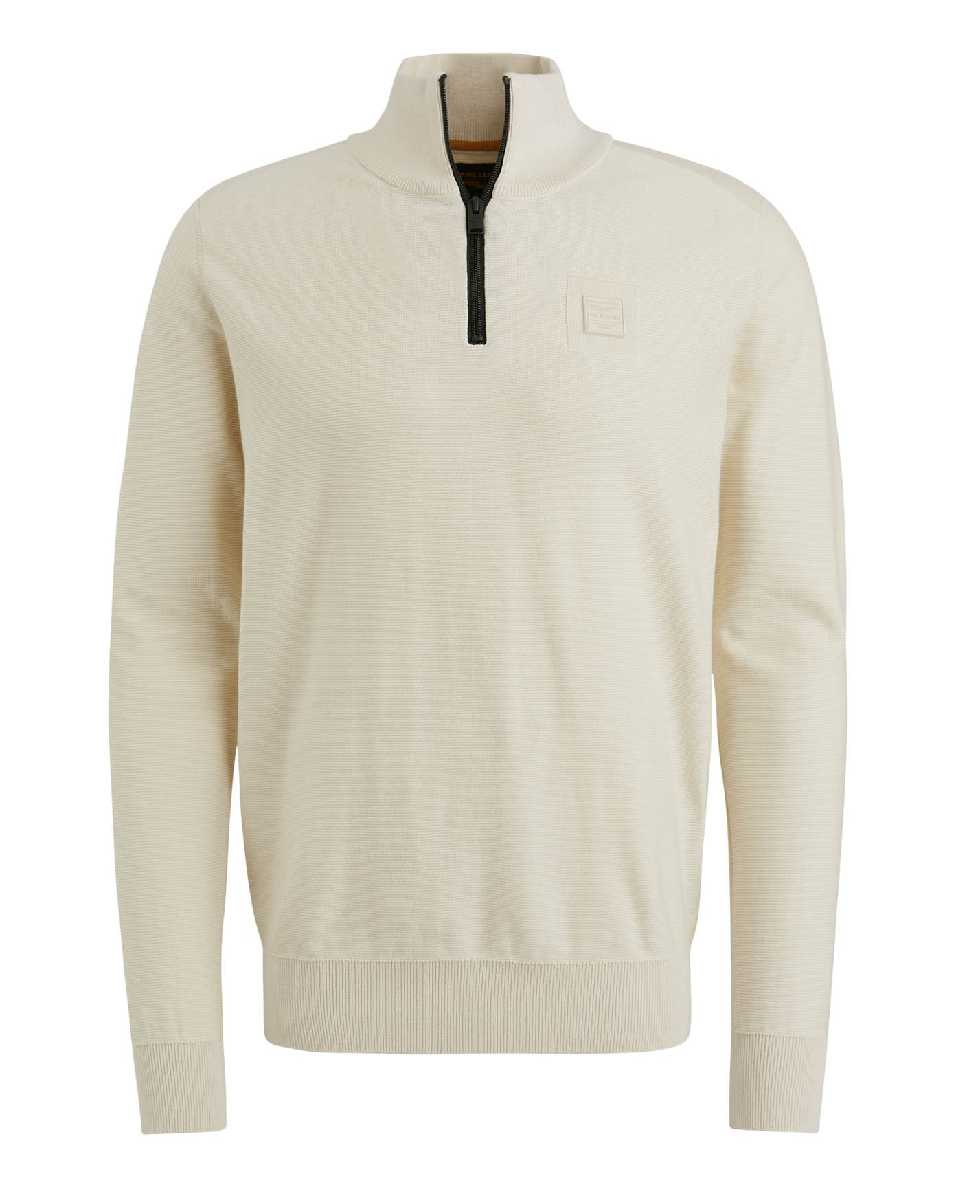 PME LEGEND Heren Truien & Vesten Half Zip Collar Cotton Modal Beige