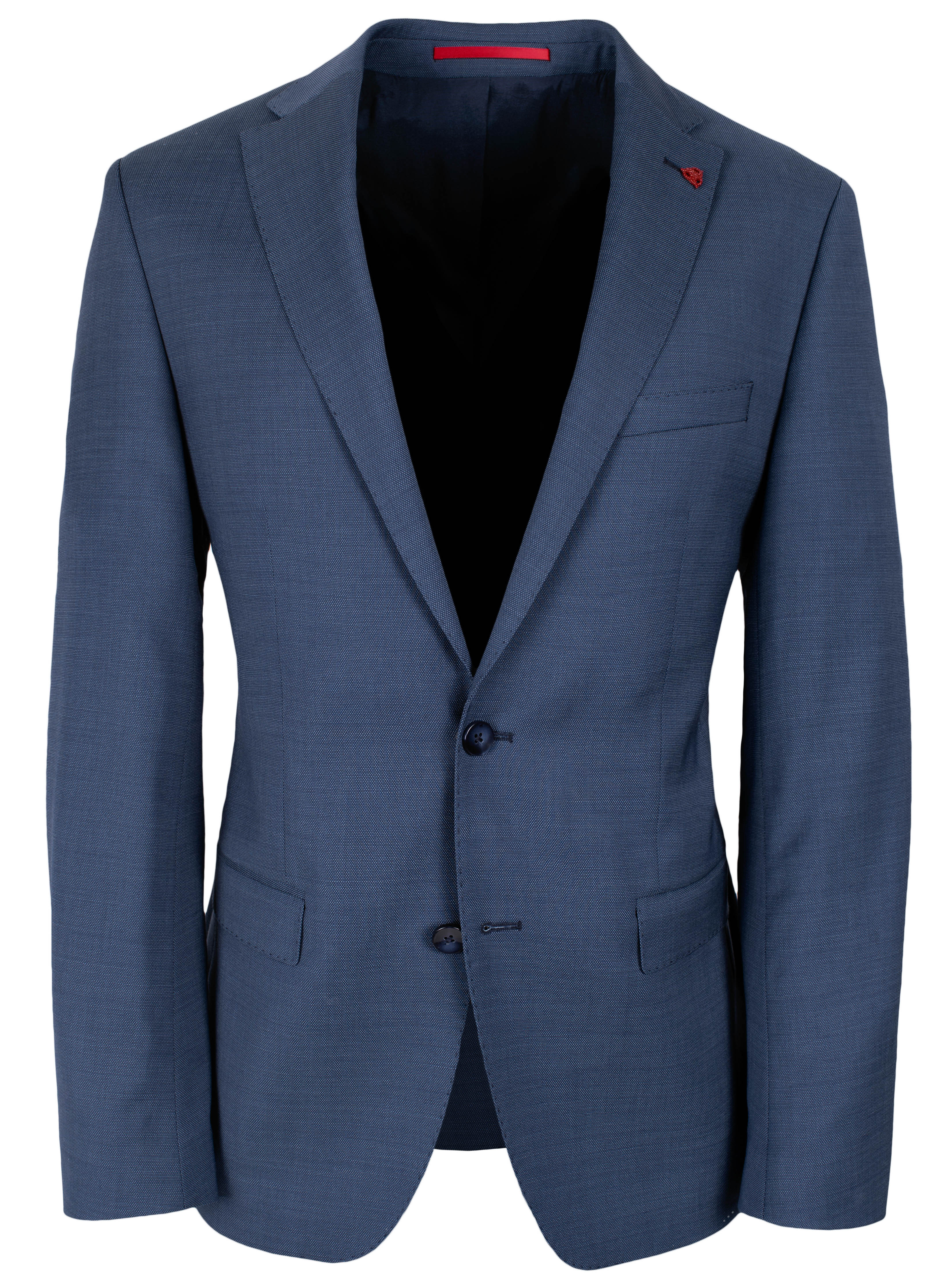 ROY Robson Elegant Colbert Suit Jacket Blue Heren